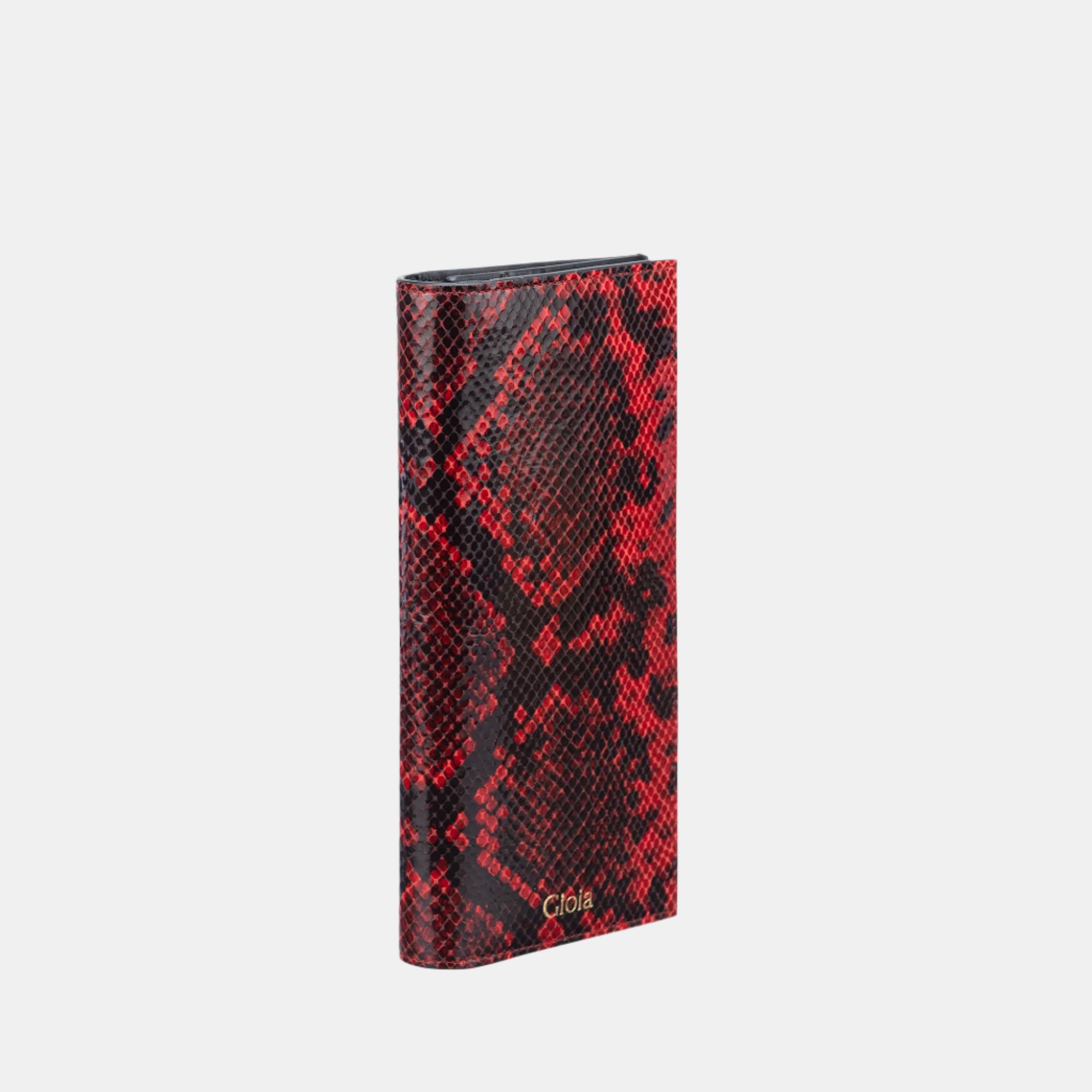Faux Python Slim Wallet#Color_Red