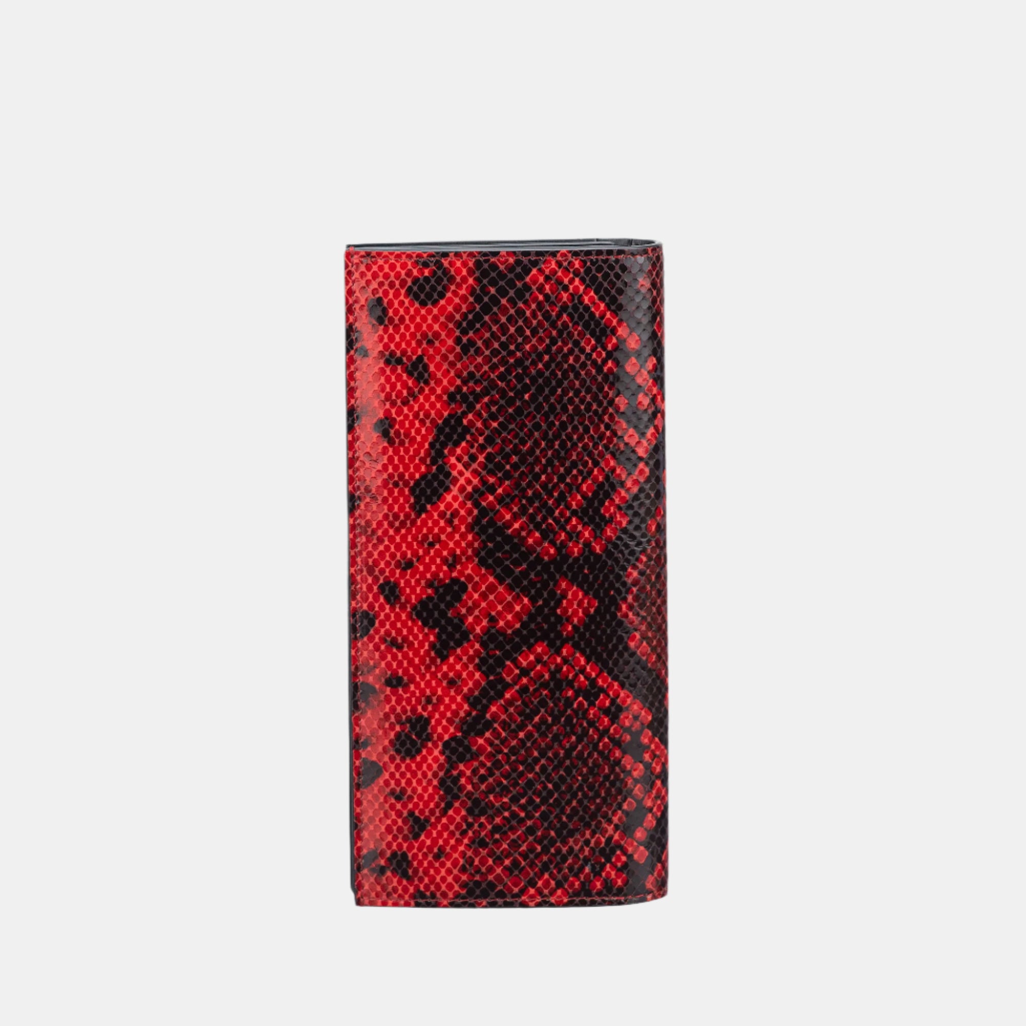 Faux Python Slim Wallet#Color_Red