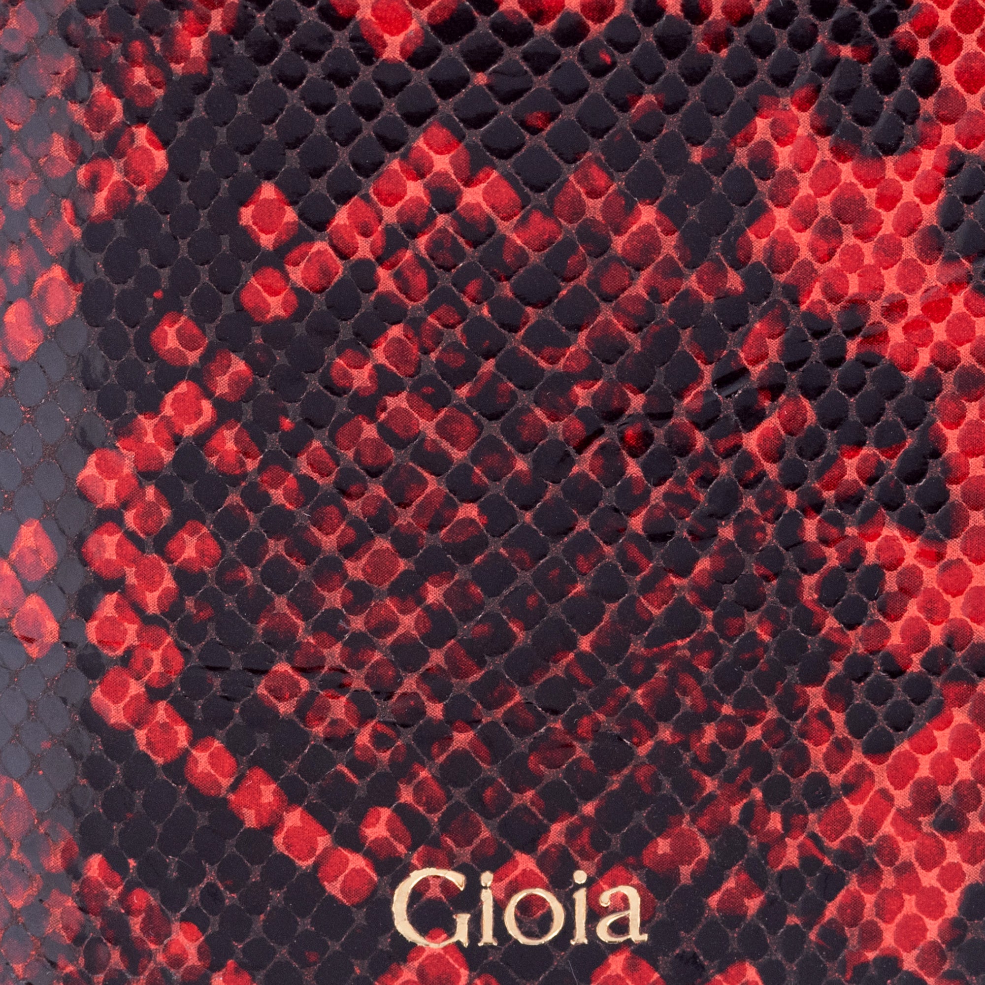 Faux Python Slim Wallet#Color_Red