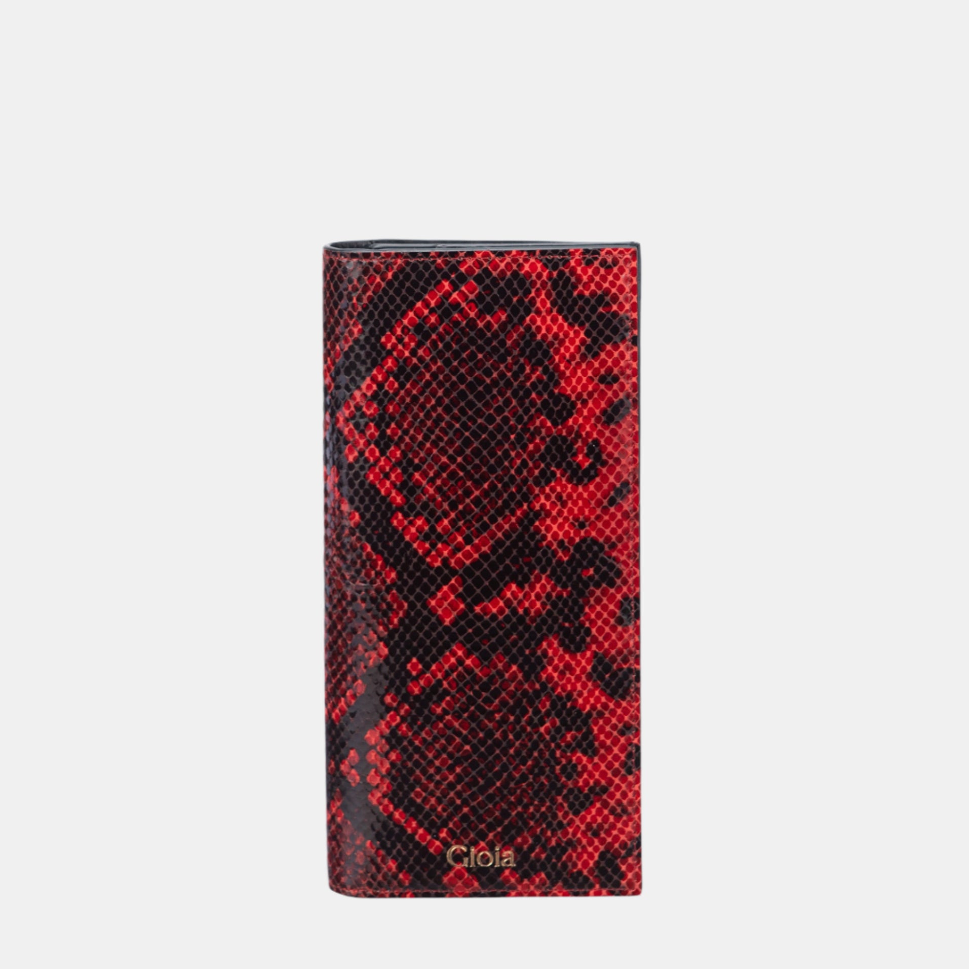 Faux Python Slim Wallet#Color_Red