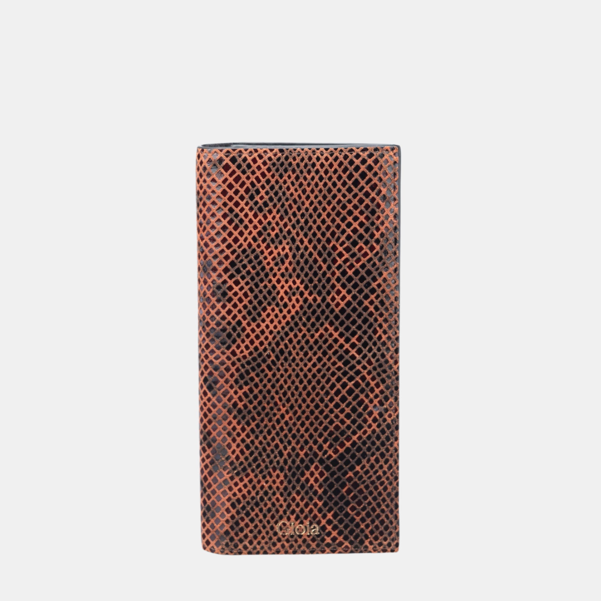 Faux Python Slim Wallet#Color_Tan