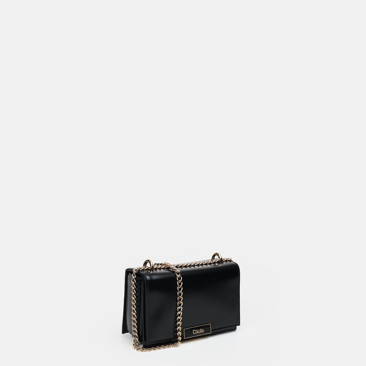 The Gloss Edit Mini Bag#Color_Black