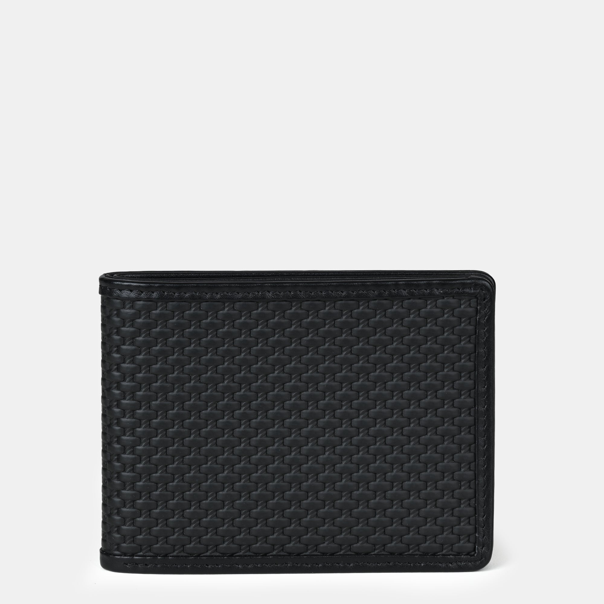 Italian Textured Leather Mini Bifold Wallet 6cc