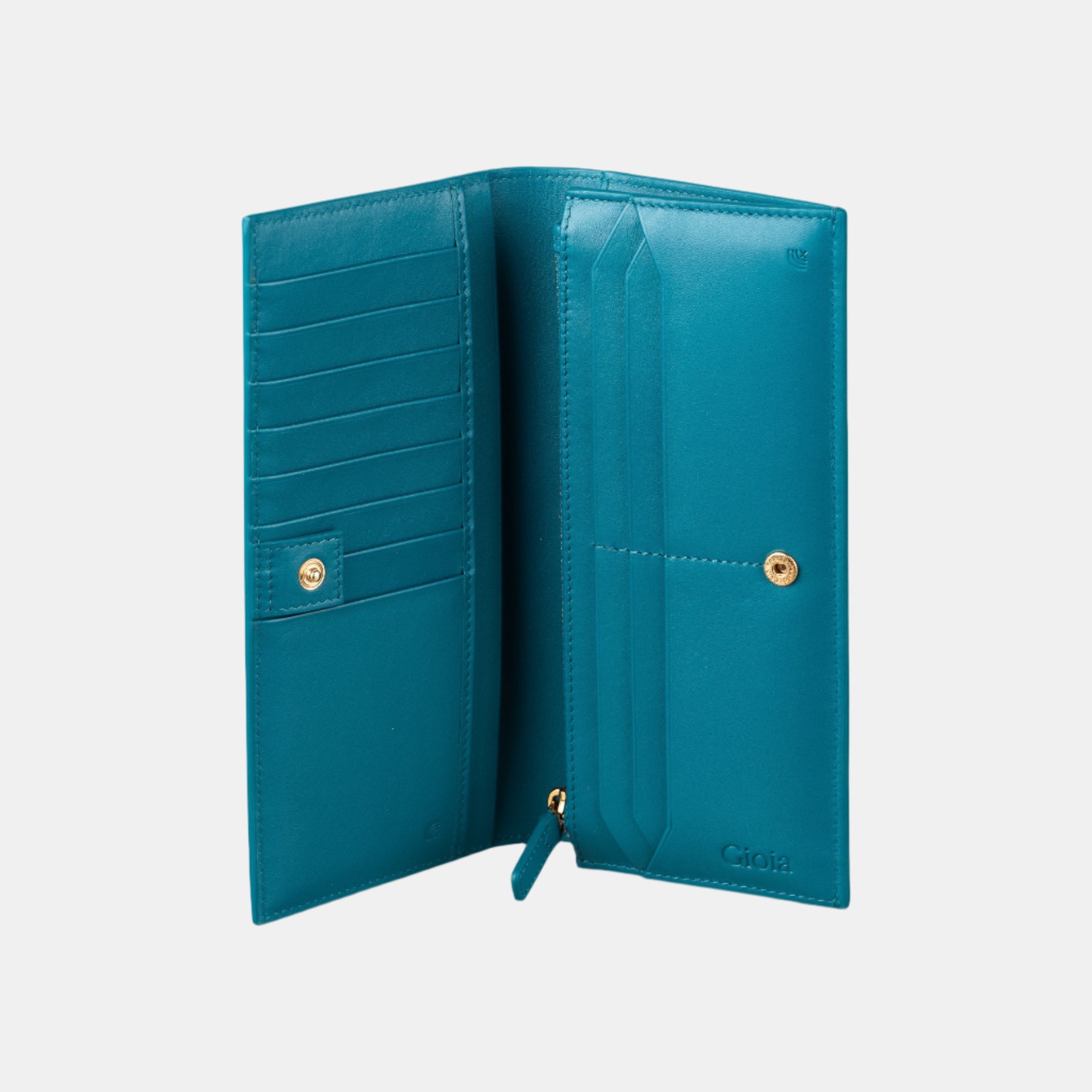 Juliet Slim Wallet#Color_Teal Blue