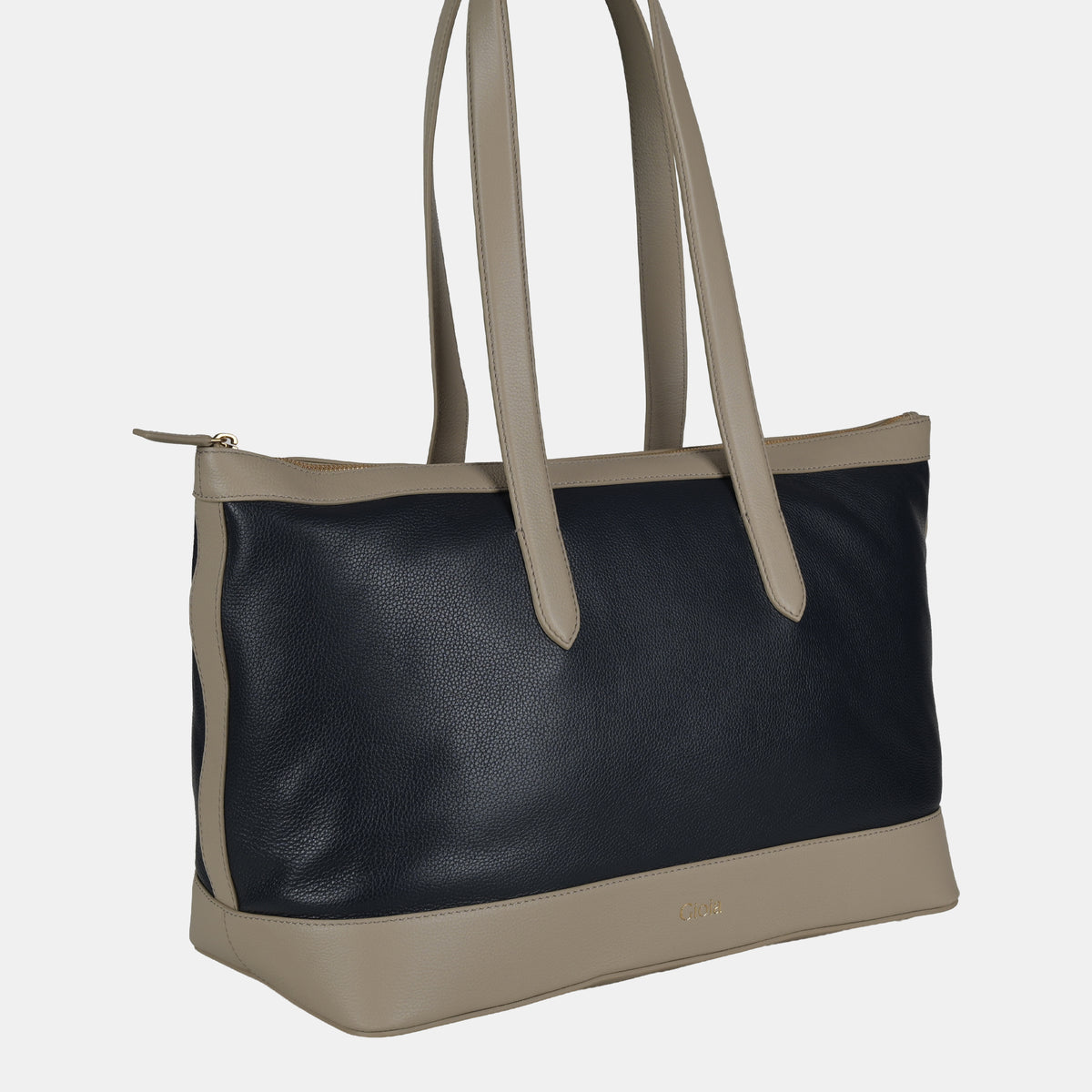 Kate Shopper Shoulder Bag#Color_Navy Cream
