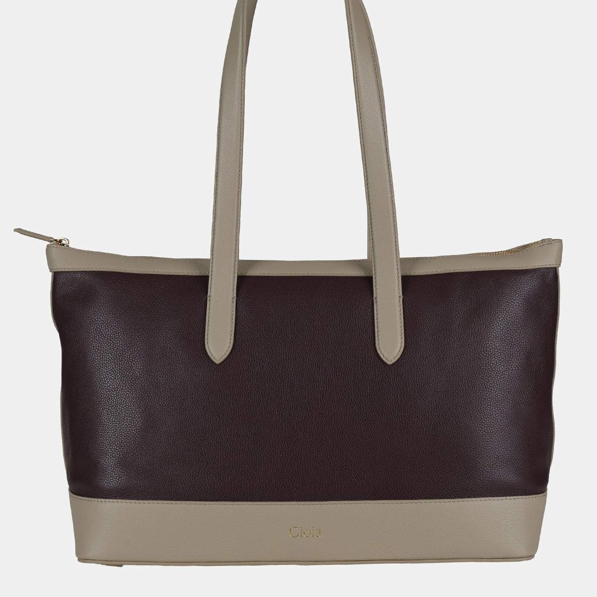 Kate Shopper Shoulder Bag#Color_Wine Cream