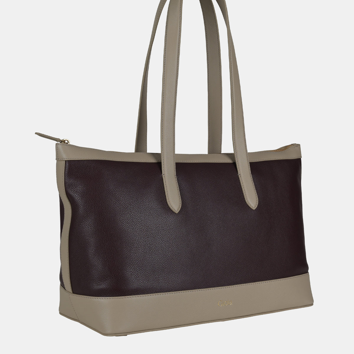 Kate Shopper Shoulder Bag#Color_Wine Cream