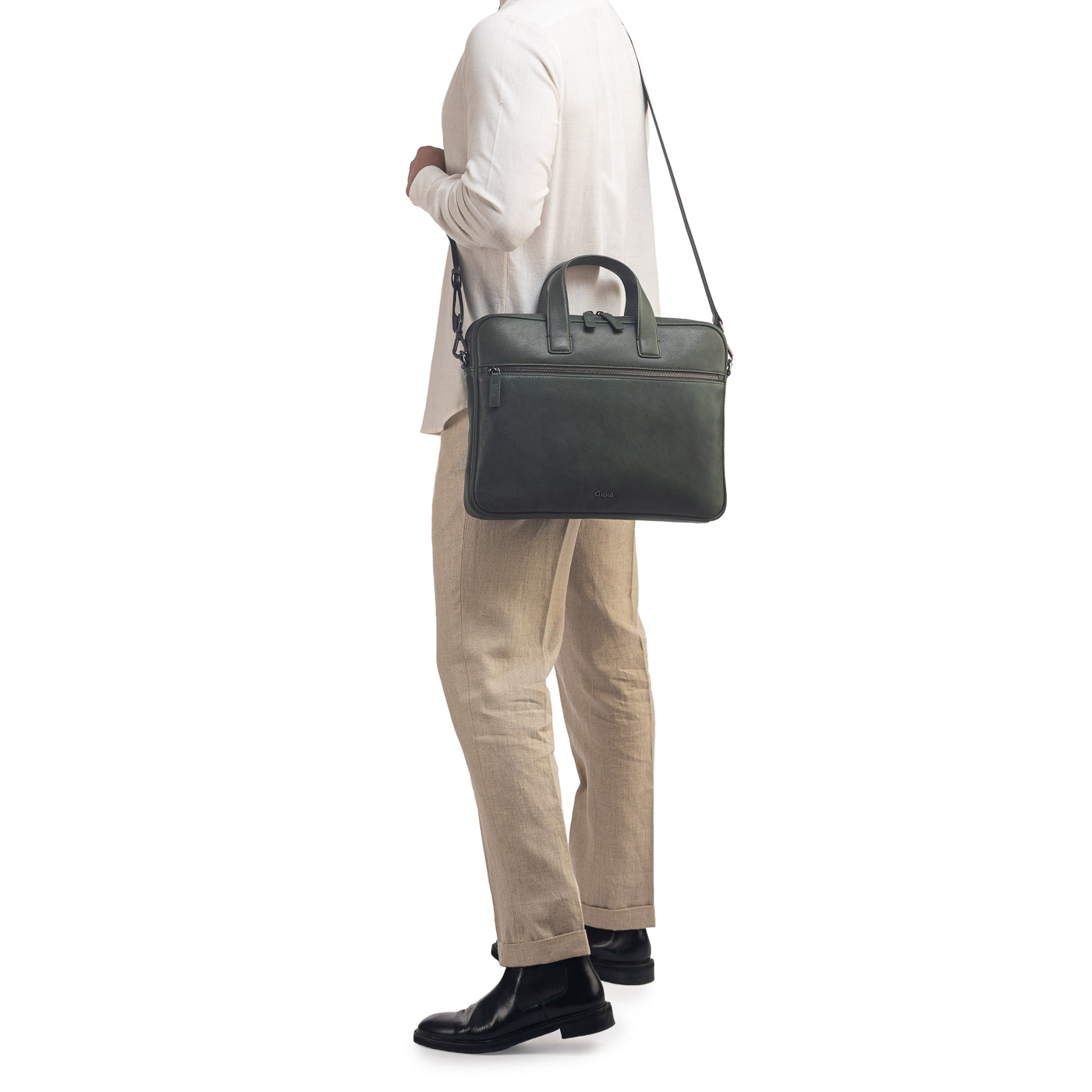 Louis Laptop Bag#Color_Green