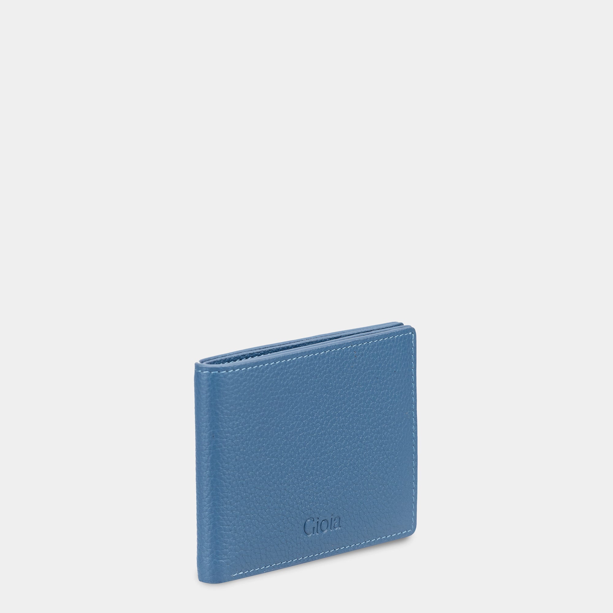 Lorenzo Mini Bifold Wallet 6cc#Color_Denim