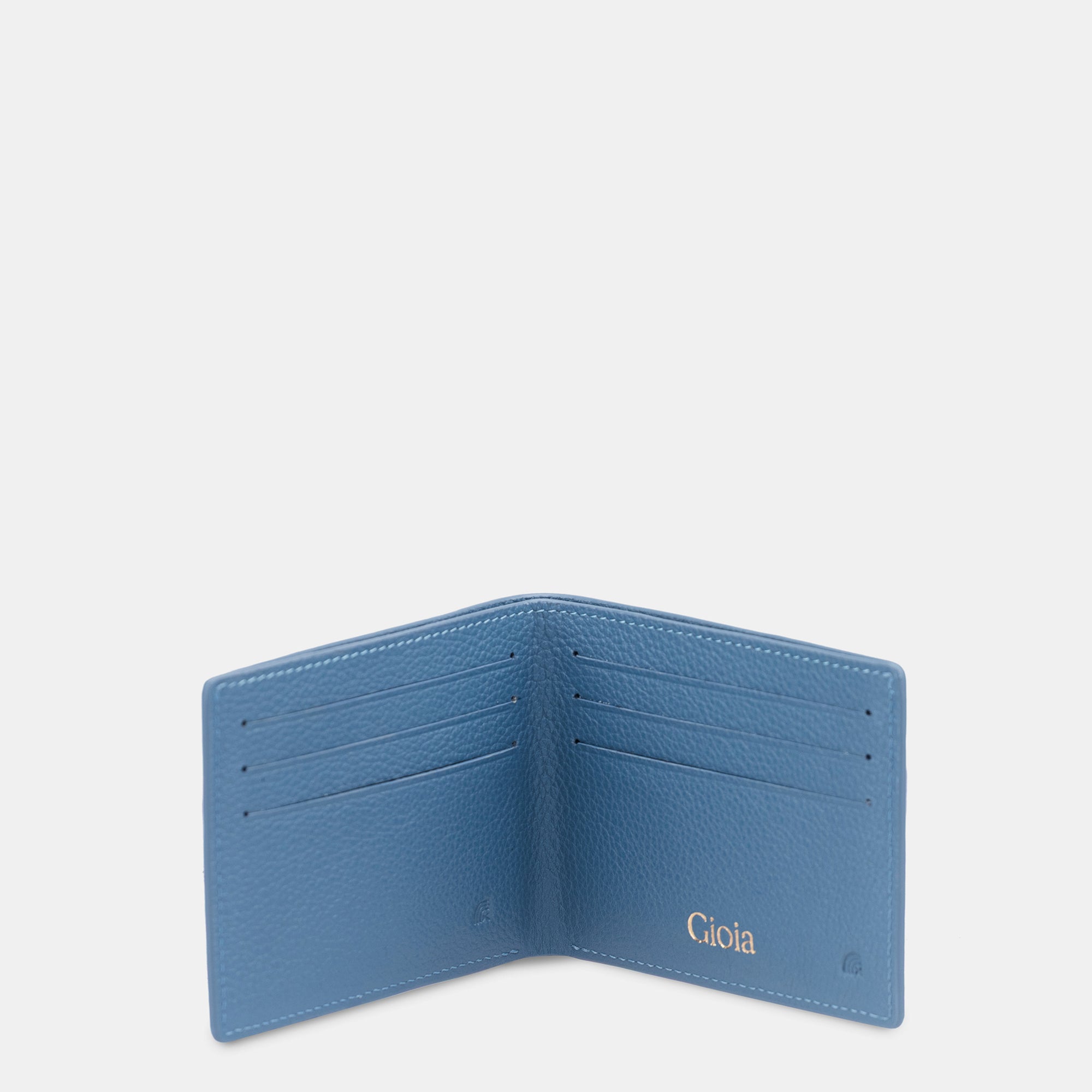 Lorenzo Mini Bifold Wallet 6cc#Color_Denim