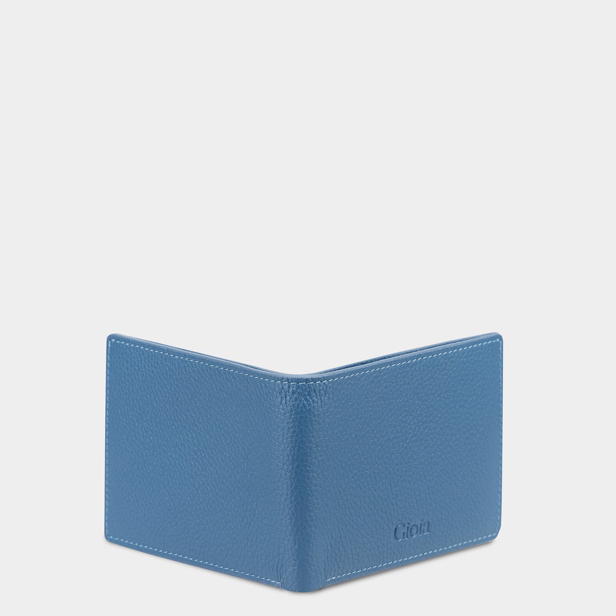 Lorenzo Mini Bifold Wallet 6cc#Color_Denim