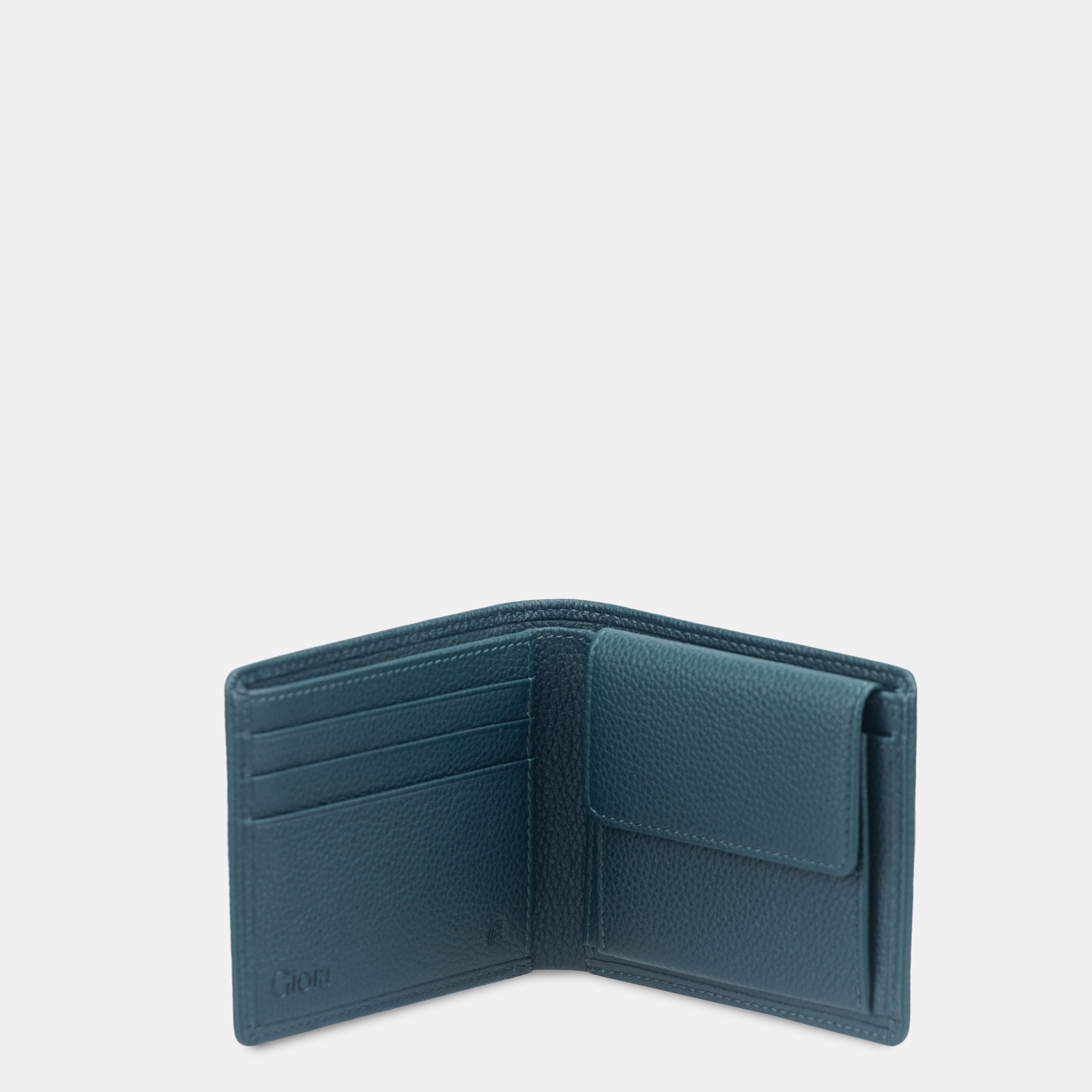 Lorenzo Bifold with Coin Case 3cc#Color_Dark Green