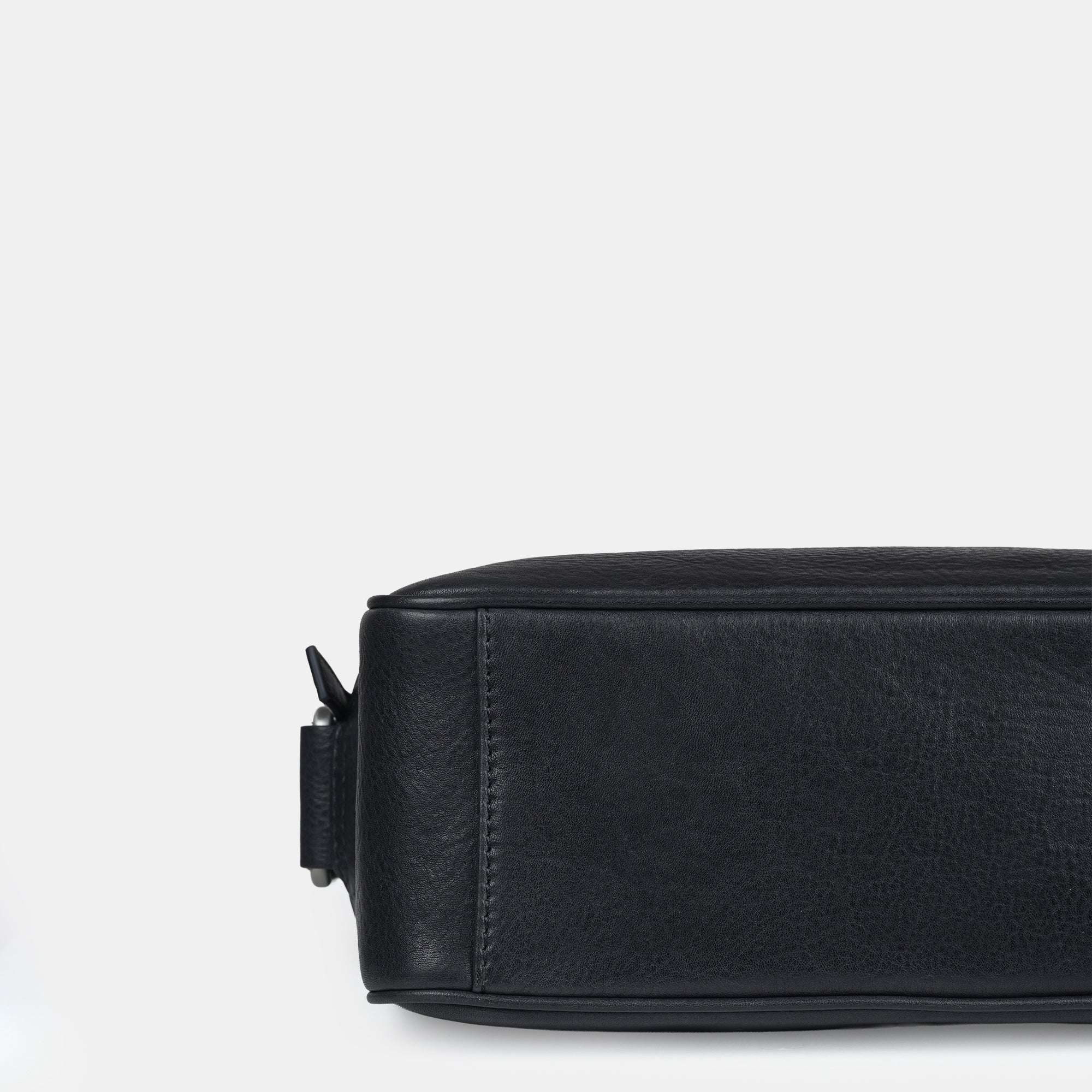 Louis Double Zip Leather  Crossbody Bag#Color_Navy