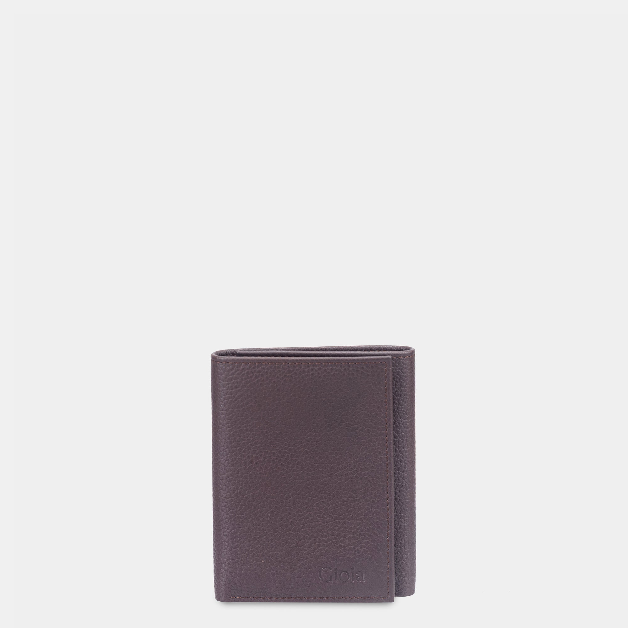 Lorenzo Mini Trifold Wallet 6cc with ID slot#Color_Café