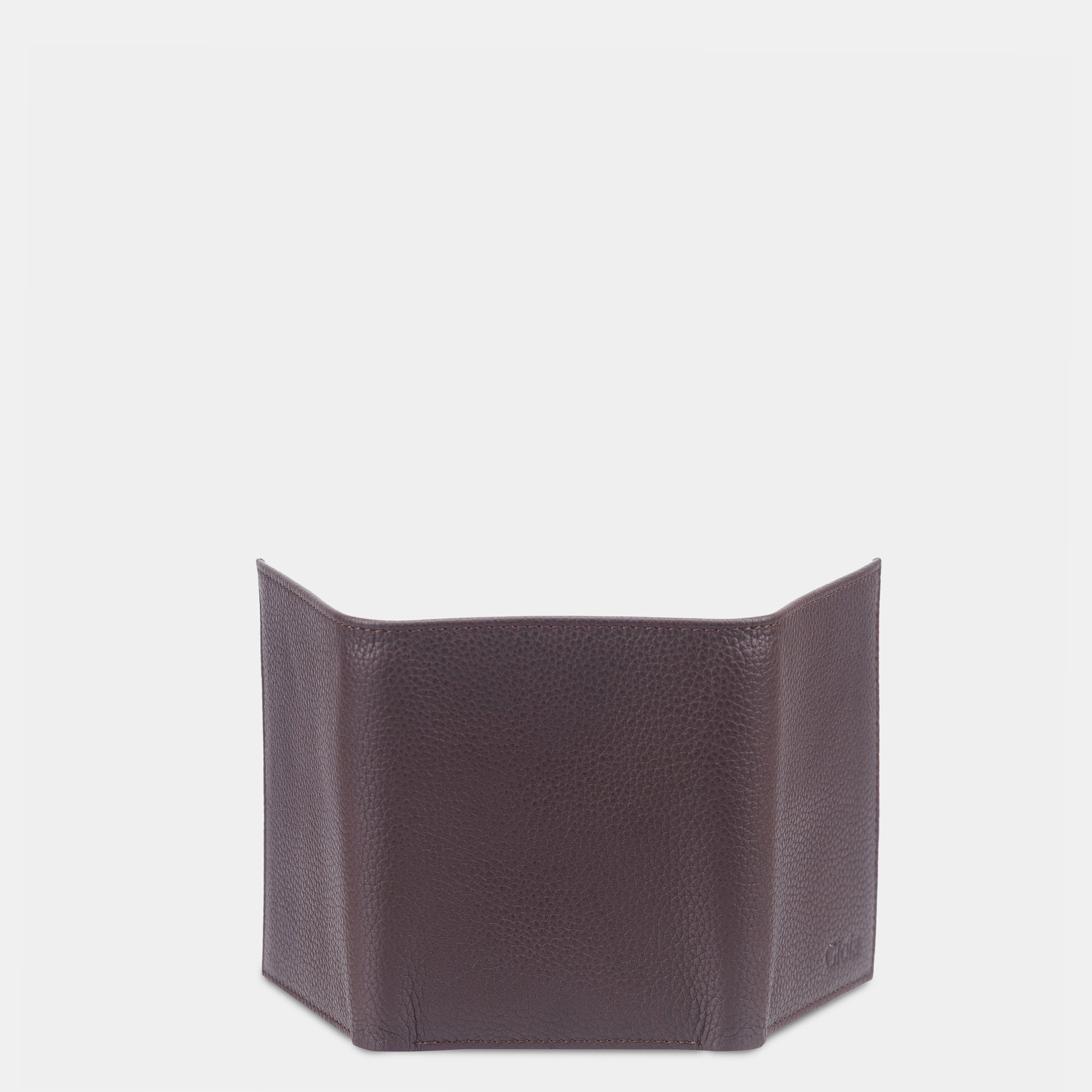 Lorenzo Mini Trifold Wallet 6cc with ID slot#Color_Café
