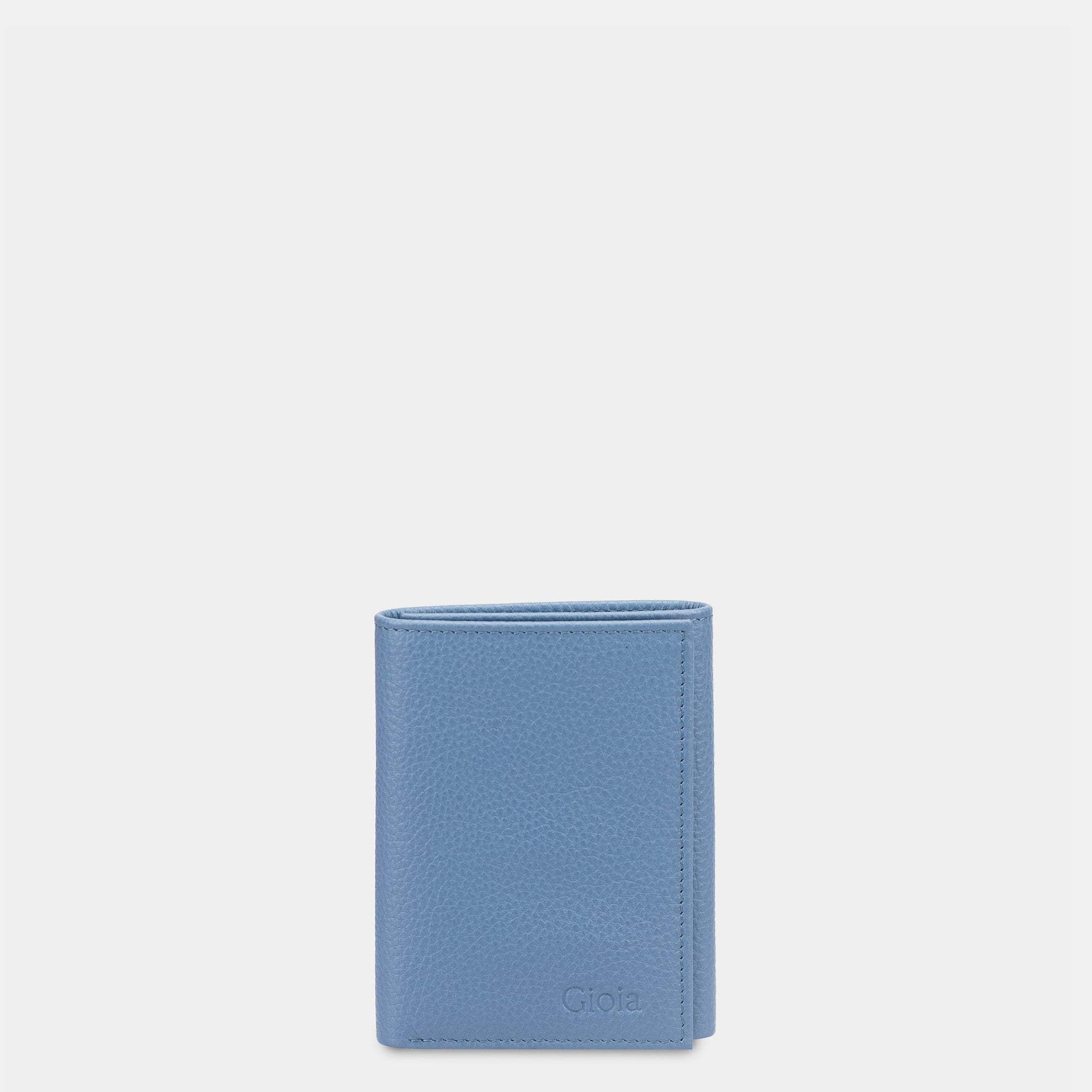 Lorenzo Mini Trifold Wallet 6cc with ID slot#Color_Denim