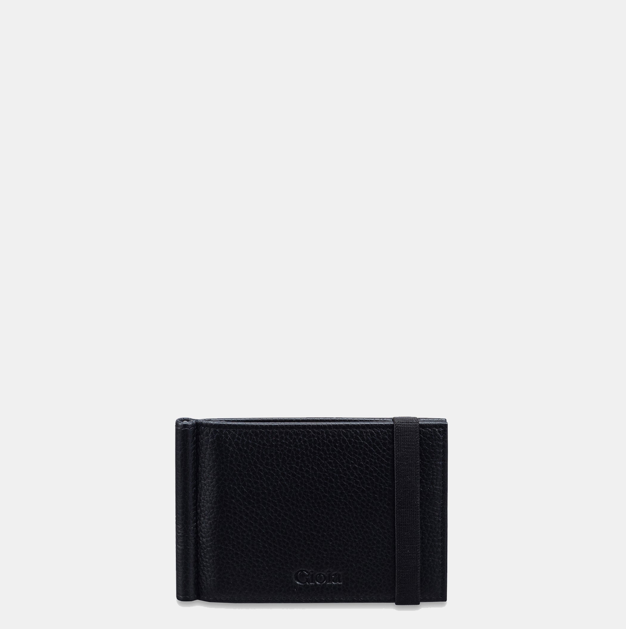 Lorenzo Money Clip Wallet 6cc#Color_Black