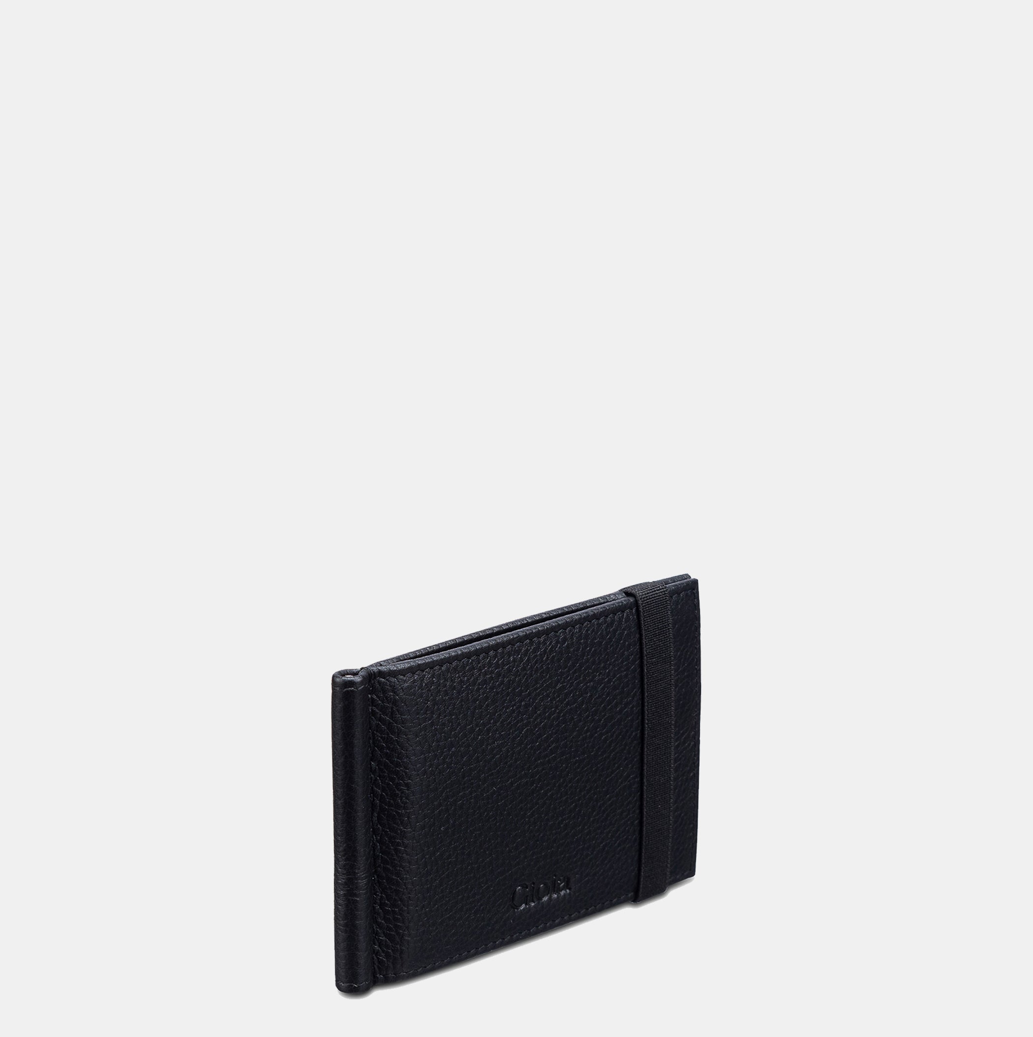 Lorenzo Money Clip Wallet 6cc#Color_Black