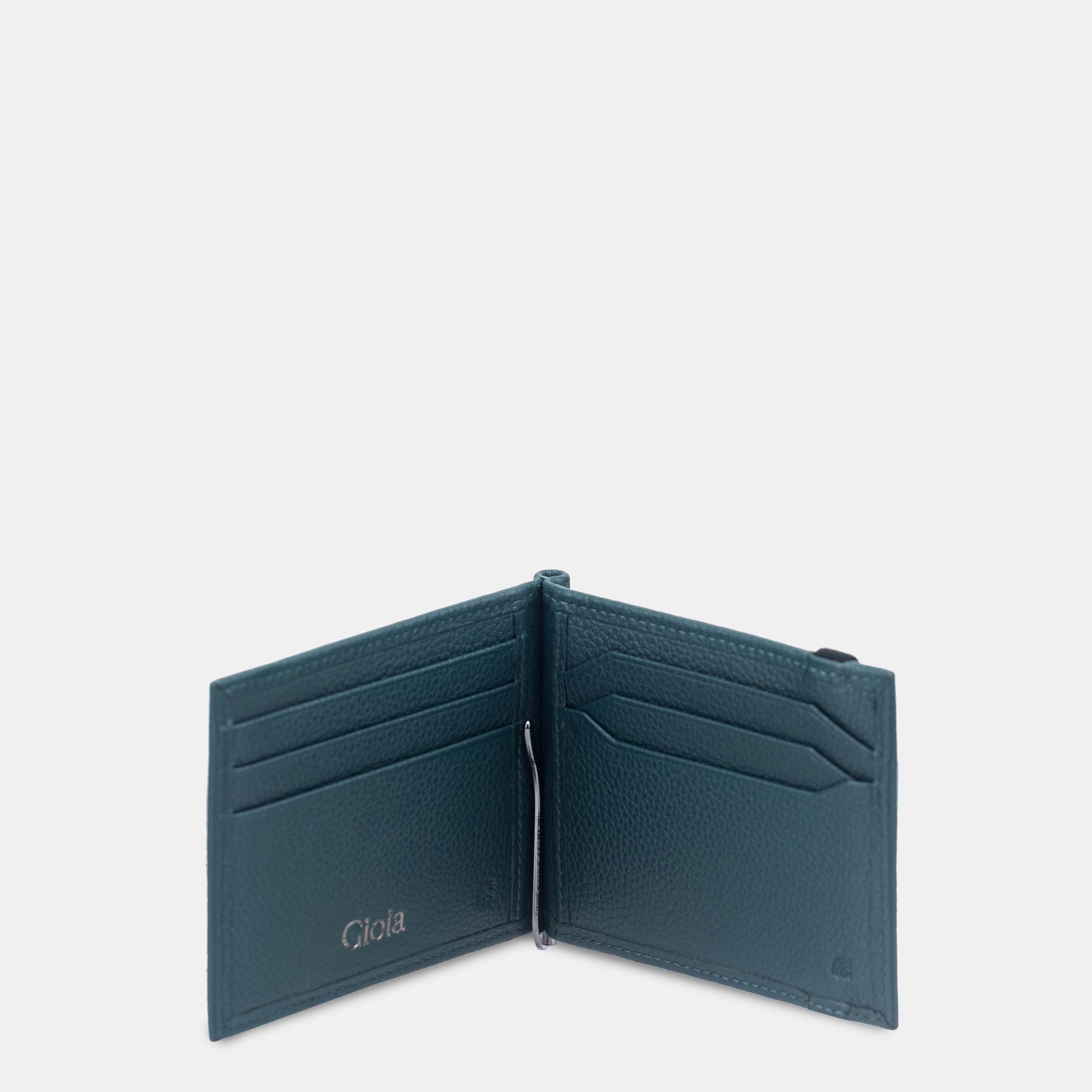 Lorenzo Money Clip Wallet 6cc#Color_Dark Green