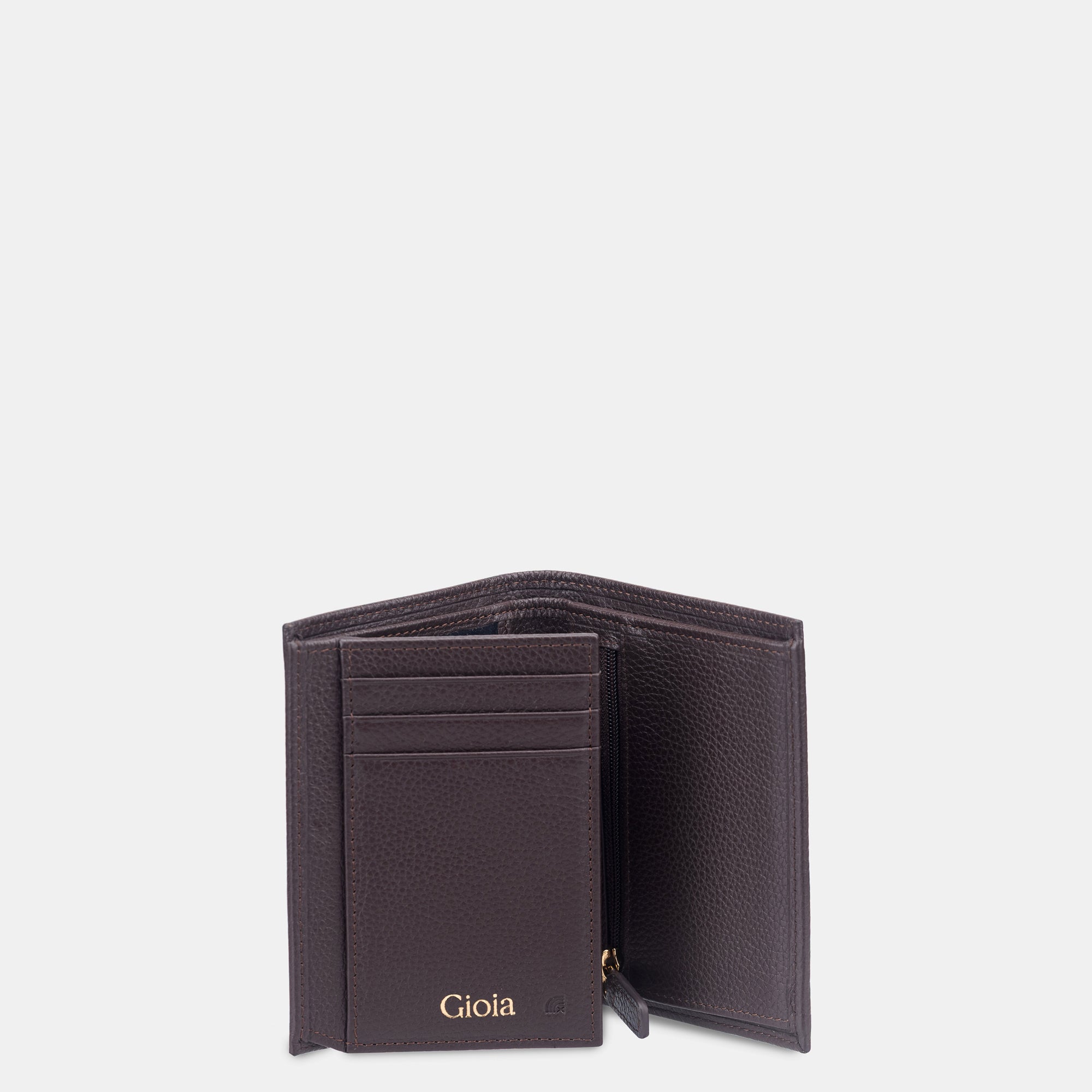 Lorenzo Trifold Ⅱ Wallet 6cc with ID slot#Color_Café