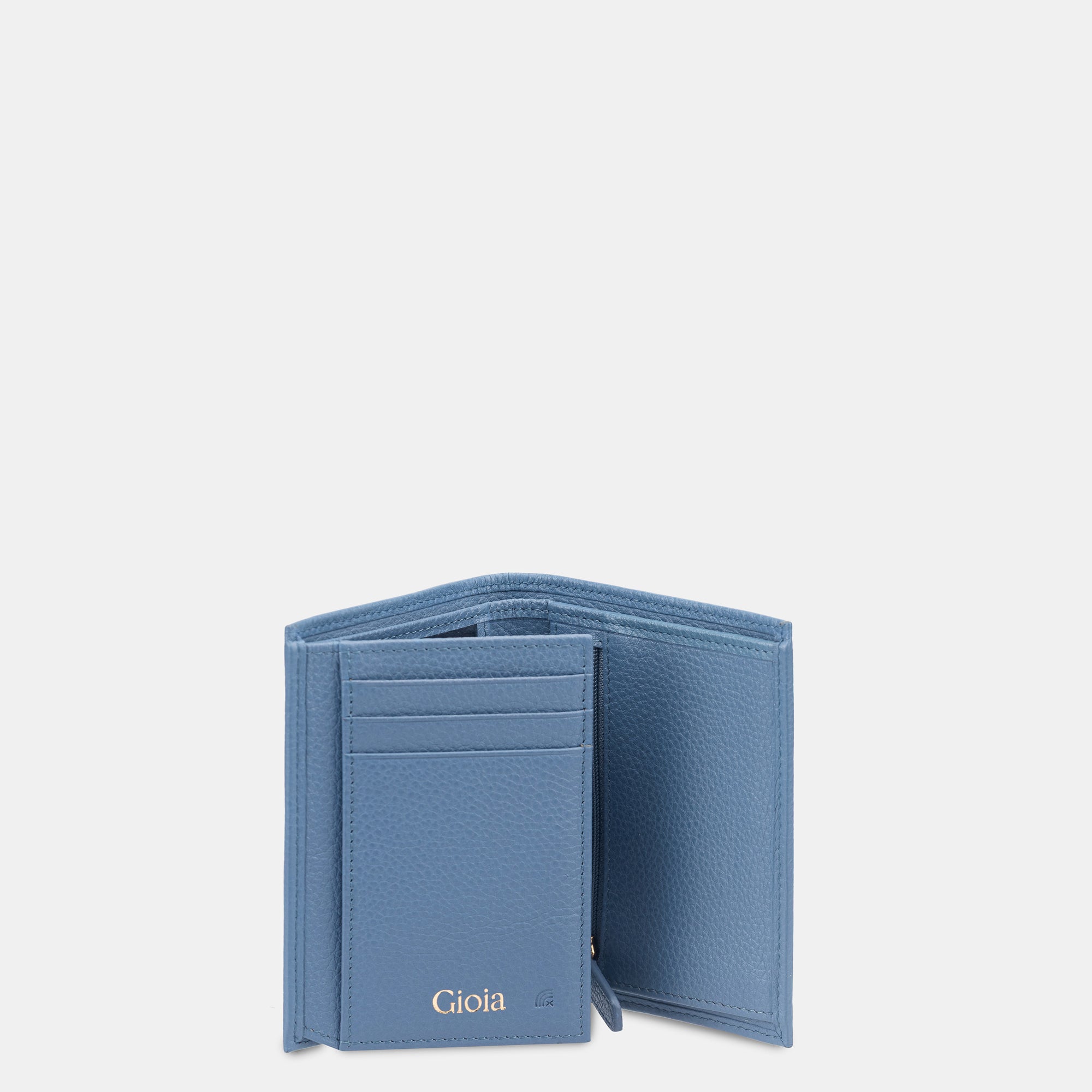 Lorenzo Trifold Ⅱ Wallet 6cc with ID slot#Color_Denim