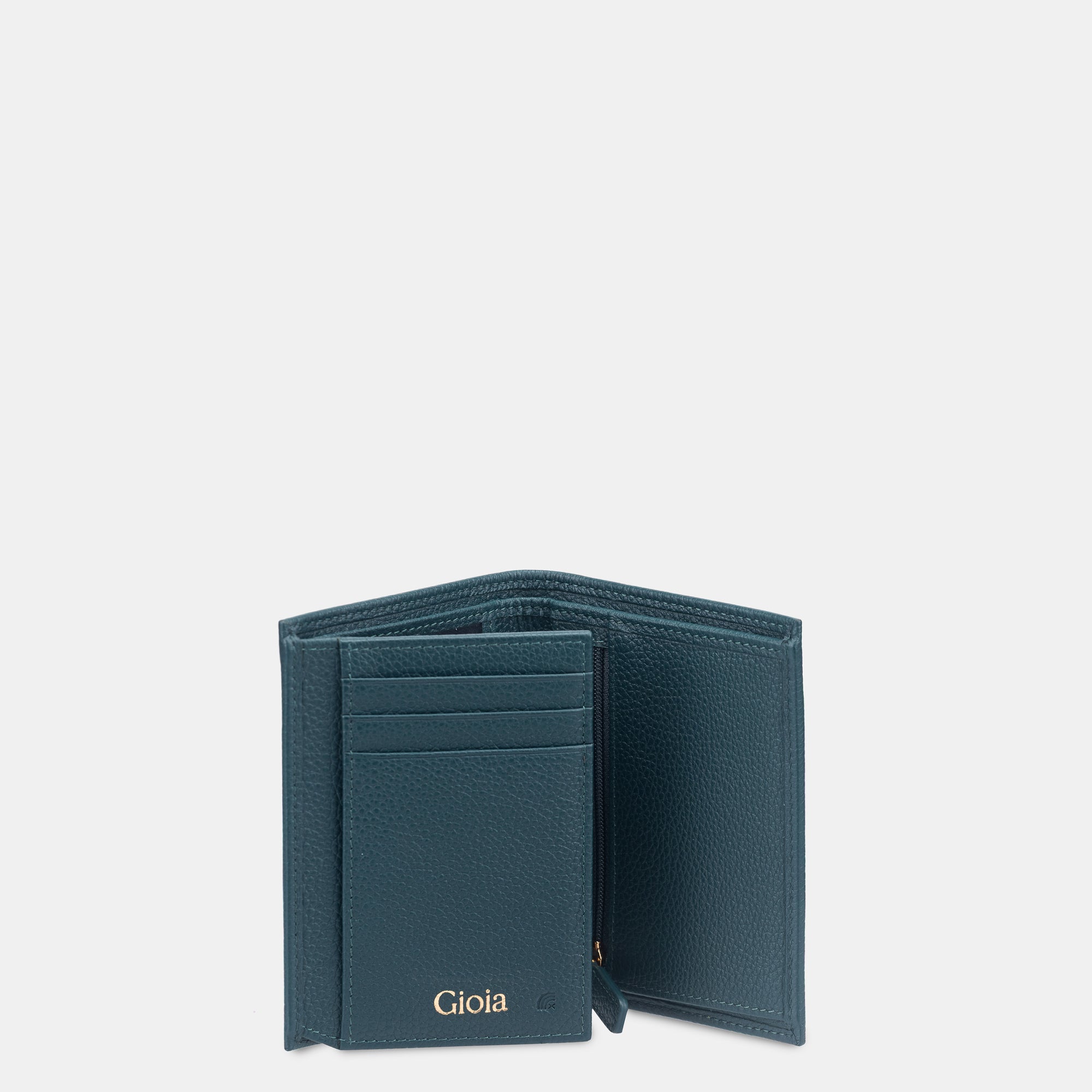 Lorenzo Trifold Ⅱ Wallet 6cc with ID slot#Color_Dark Green