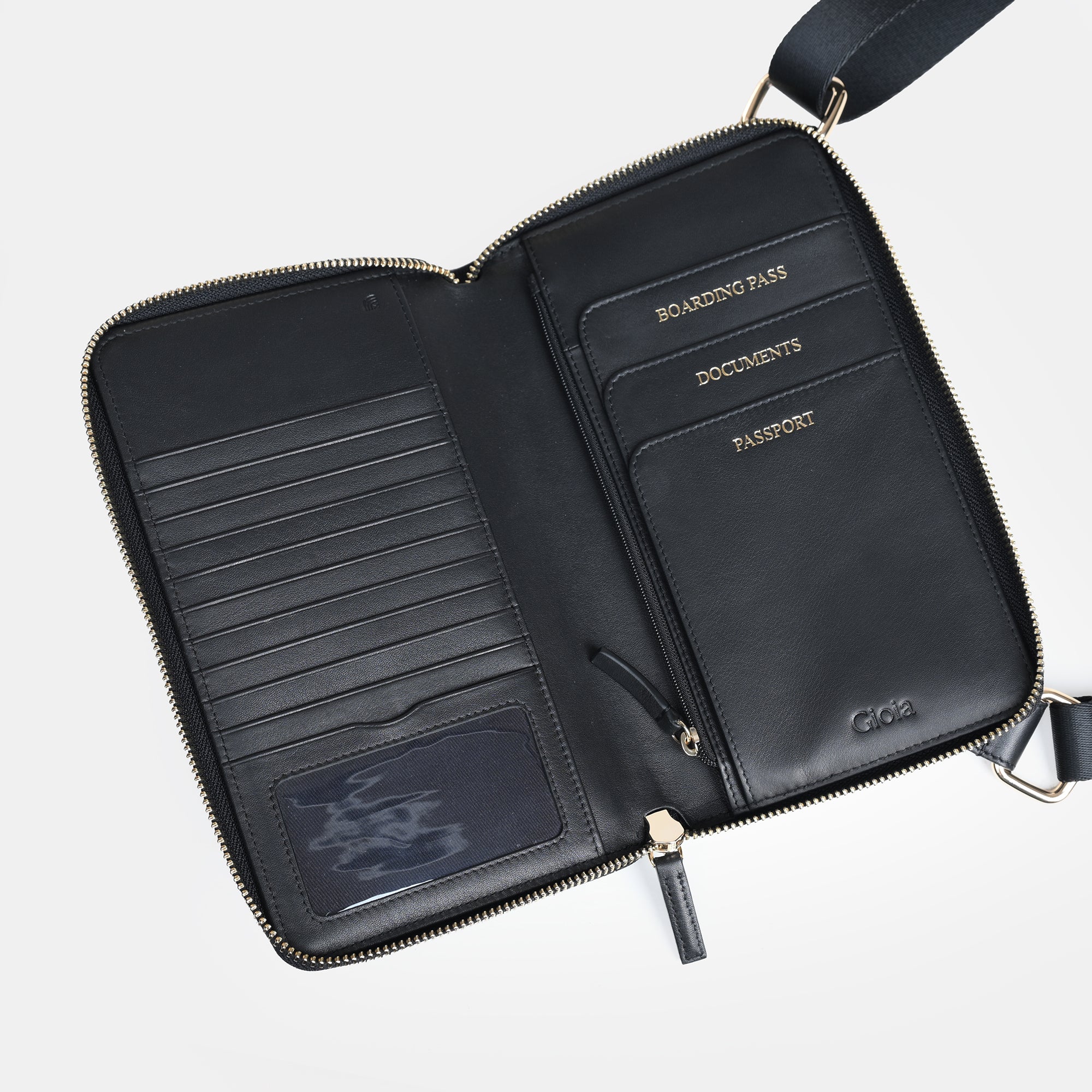 Louis Nappa Leather Travel Crossbody Wallet