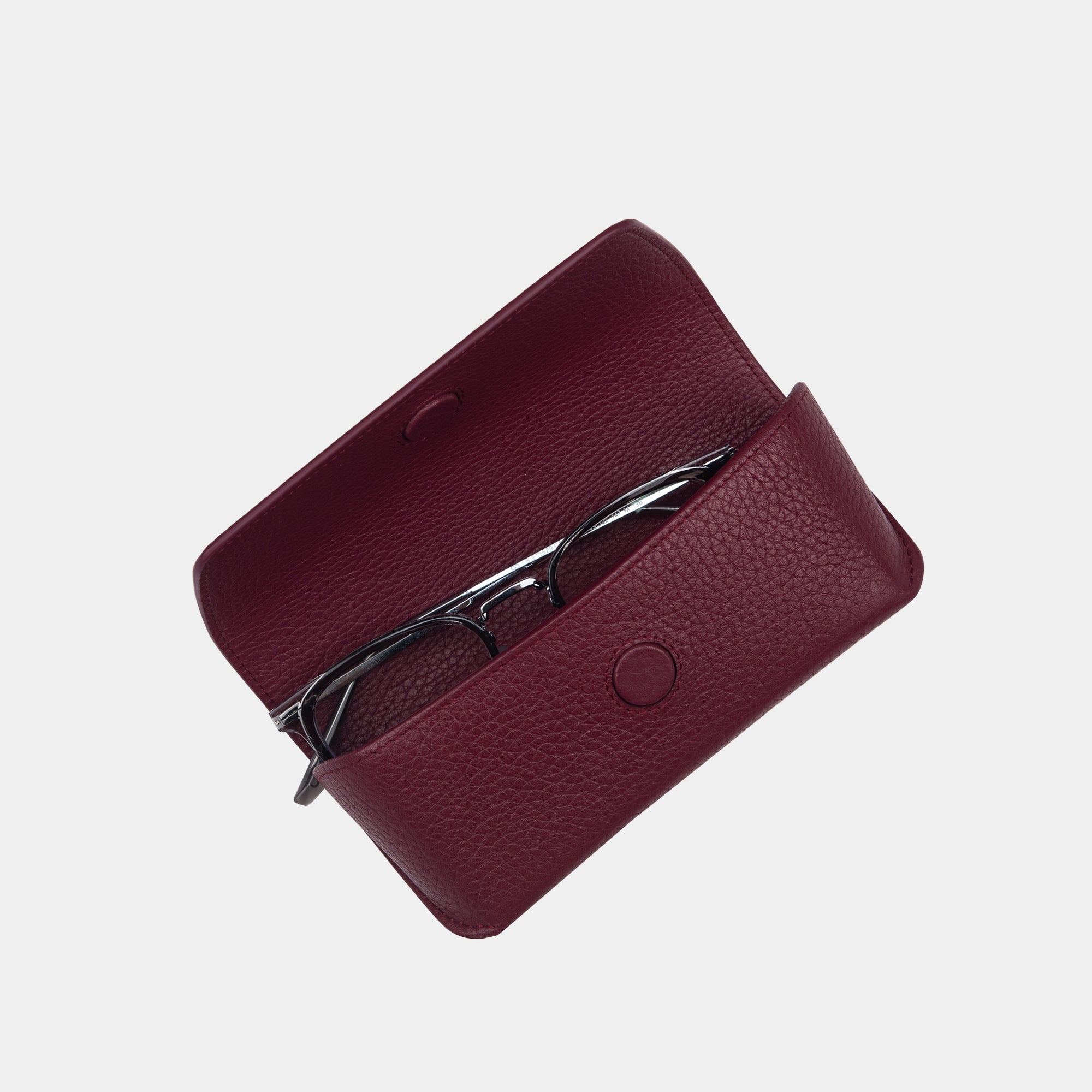 Luca Ⅱ Spectacle Case#Color_Burgundy