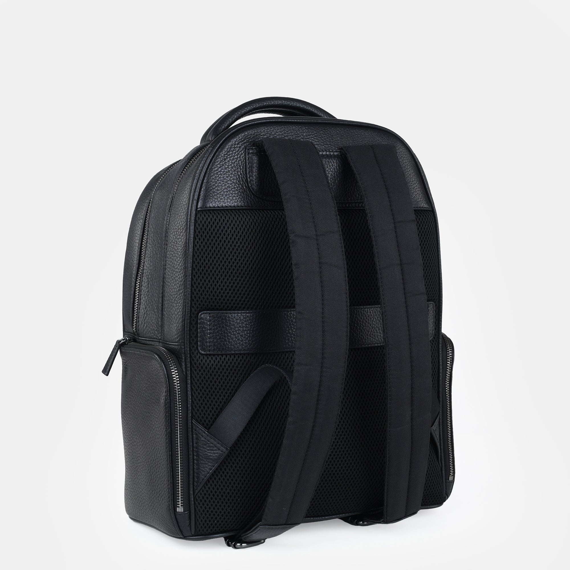 Mario Leather Backpack#Color_Black