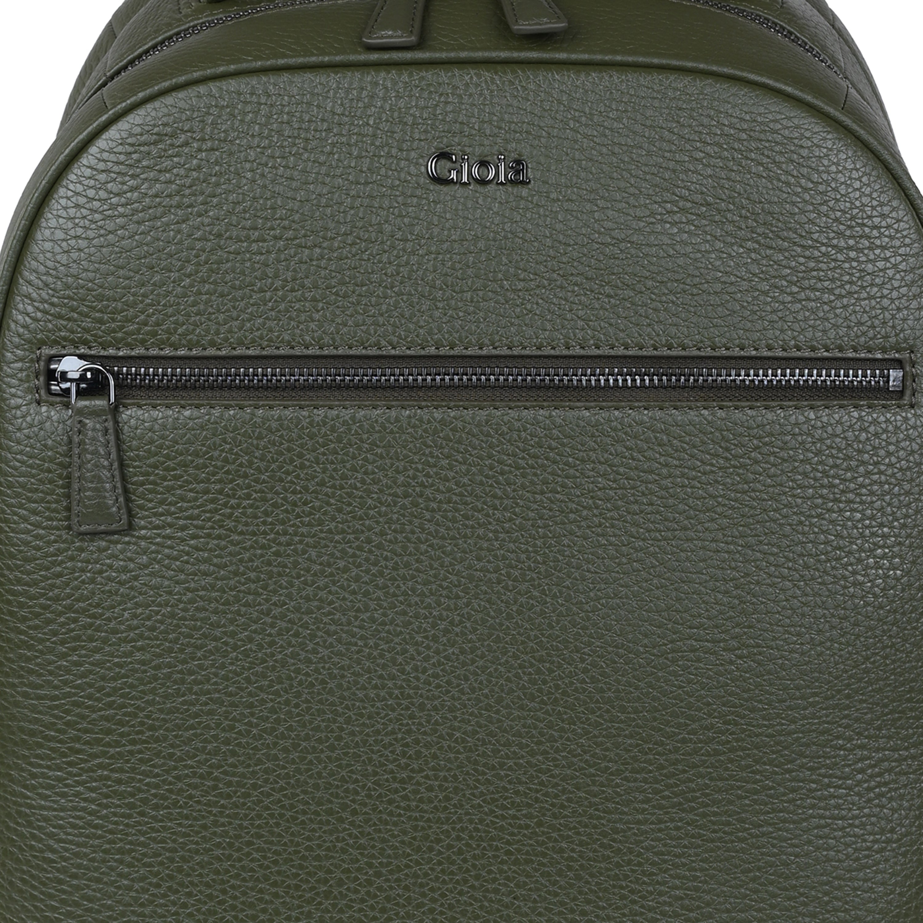Mario Leather Backpack#Color_Olive
