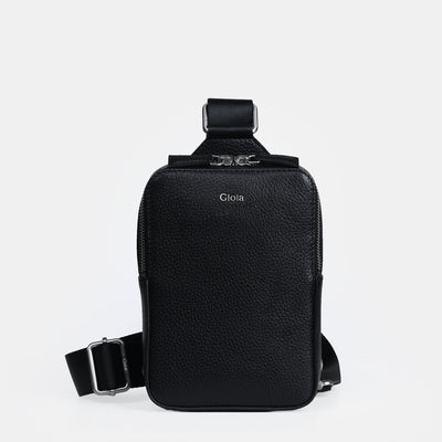 Mario V leather Crossbody Bag Small