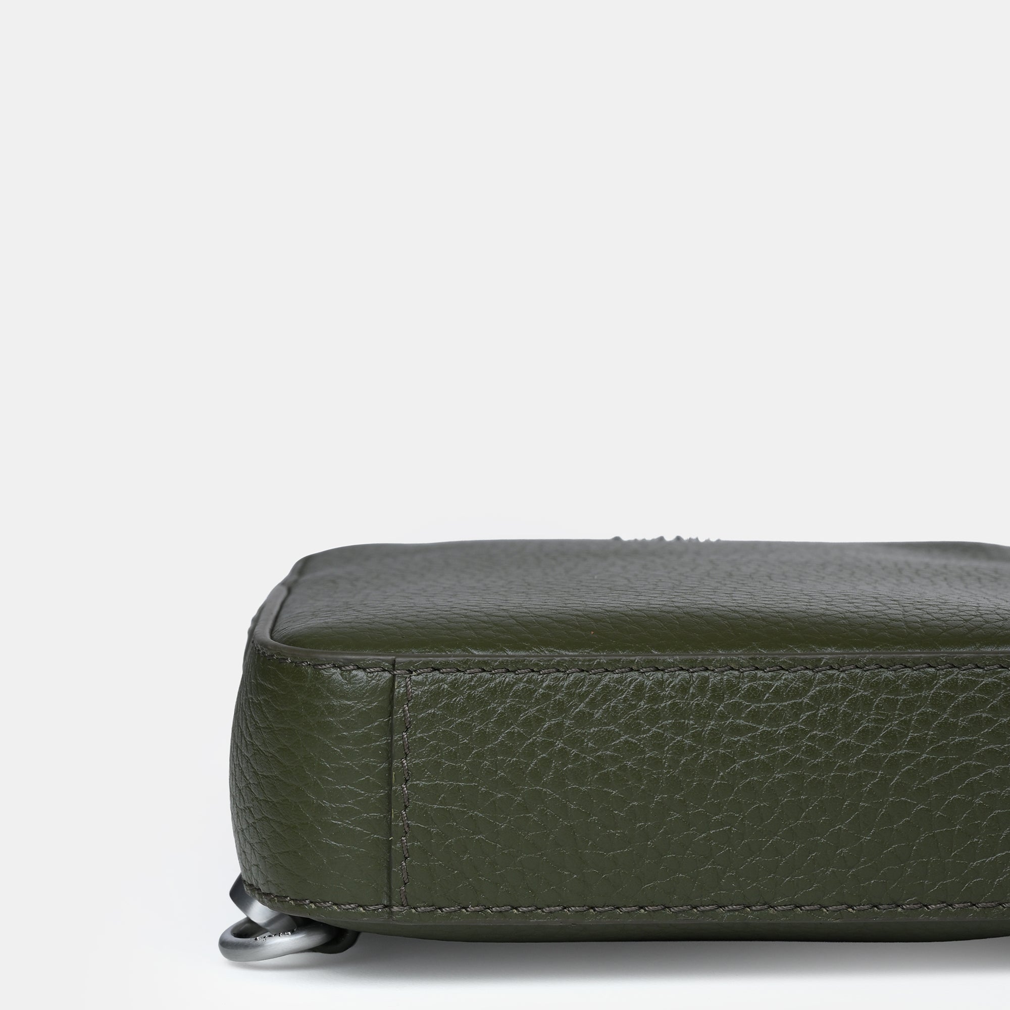 Mario V leather Crossbody Bag Small#Color_Olive