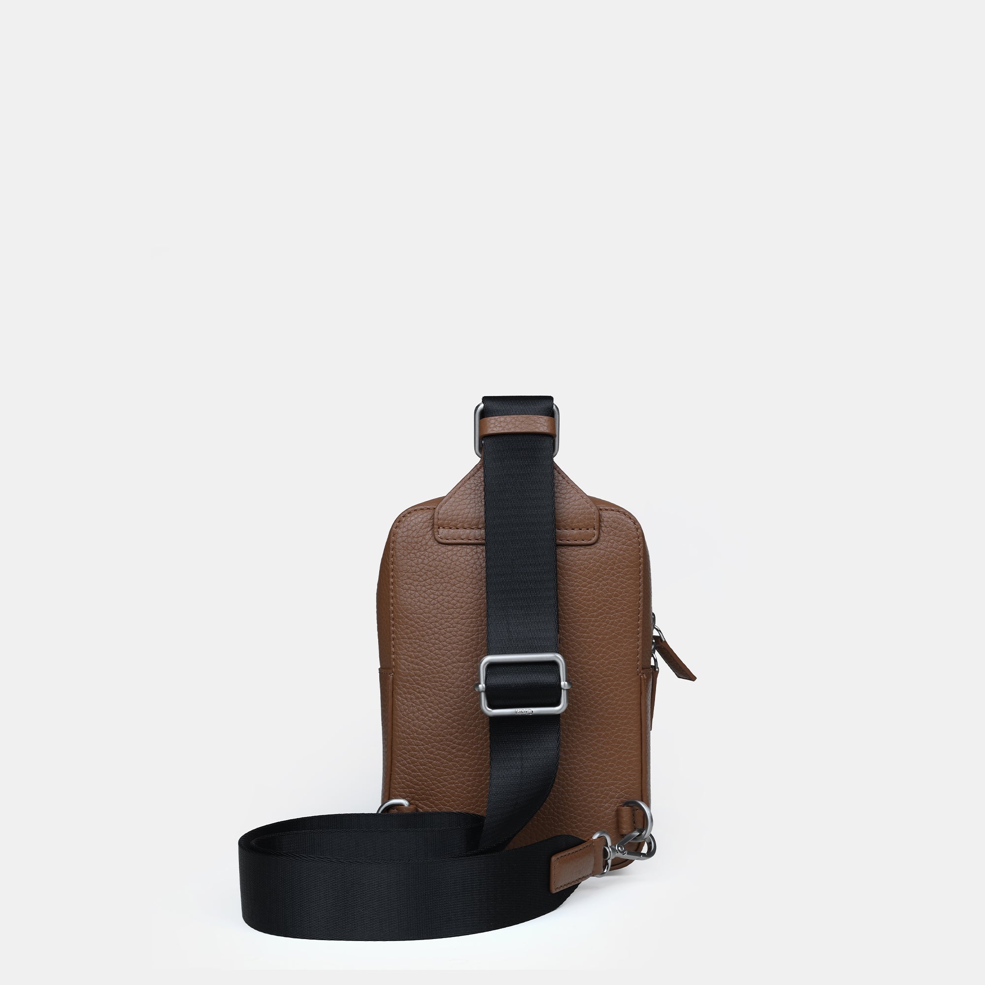 Mario V leather Crossbody Bag Small#Color_Tan