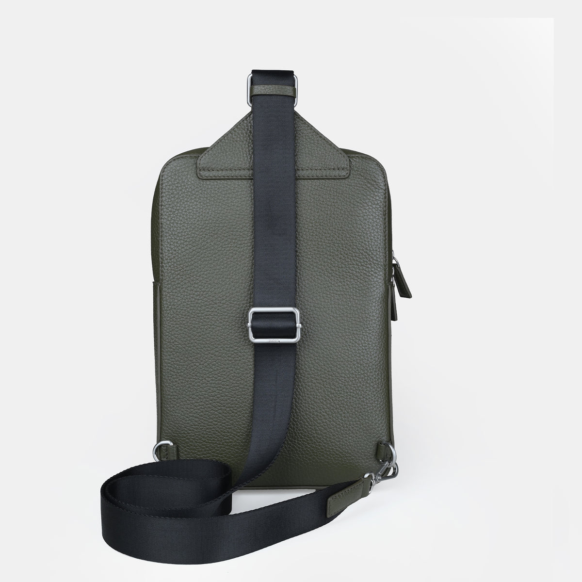 Mario V leather Crossbody Bag#Color_Olive