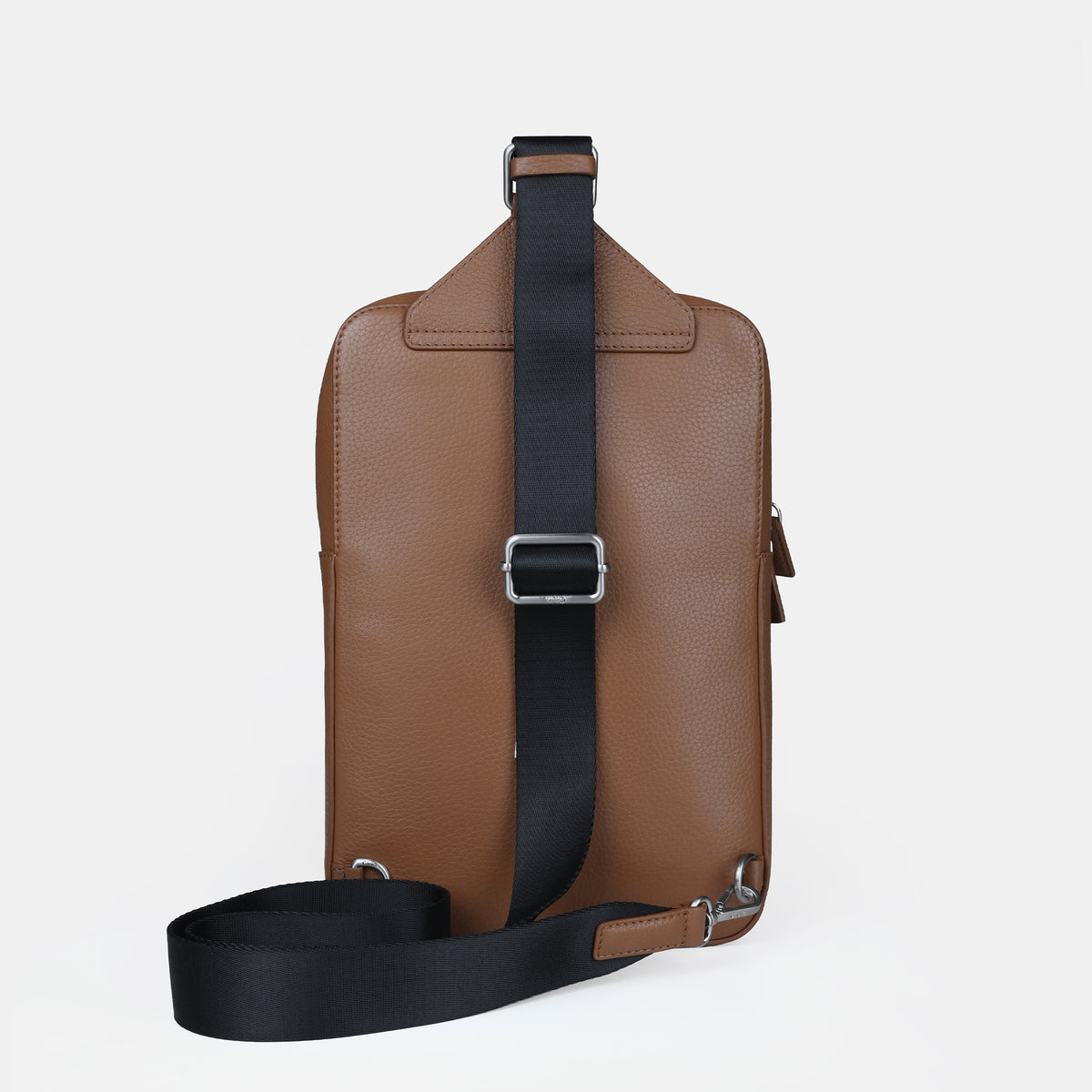 Mario V leather Crossbody Bag#Color_Tan