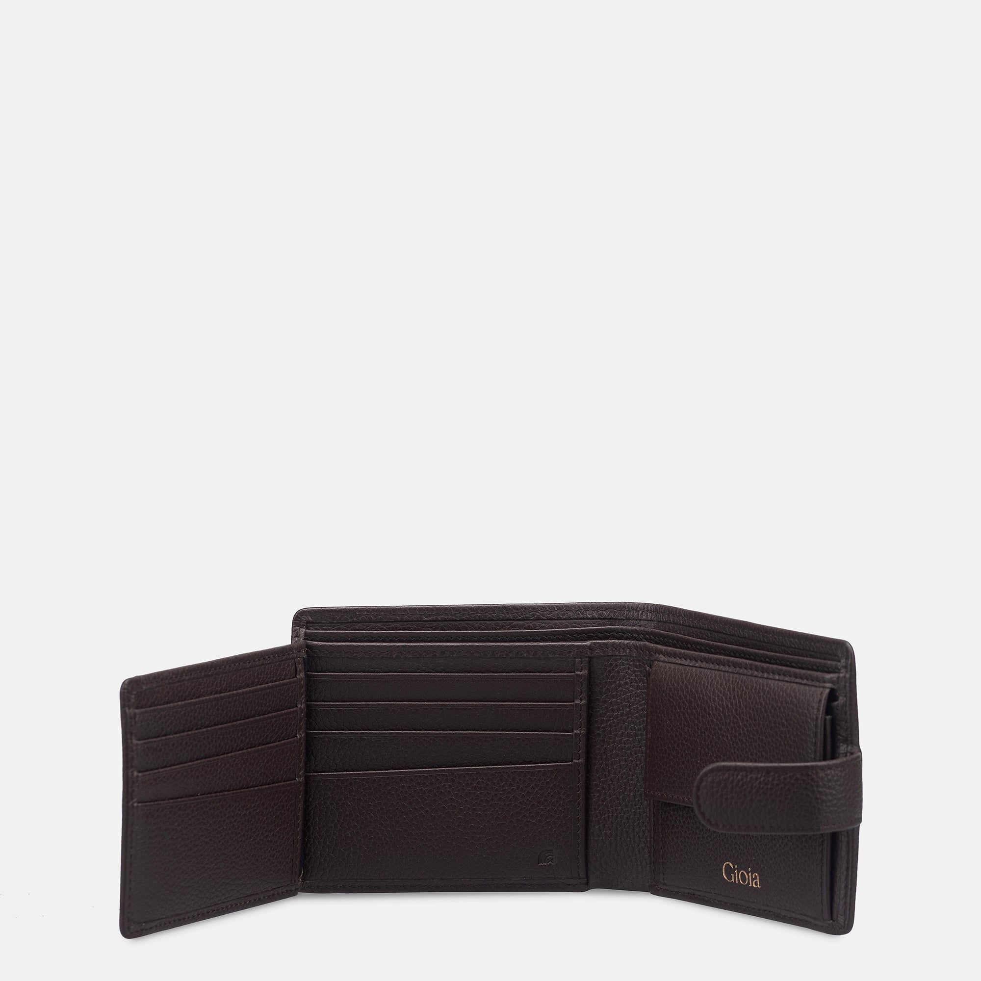 Multi Slot Leather Card Case#Color_Brown