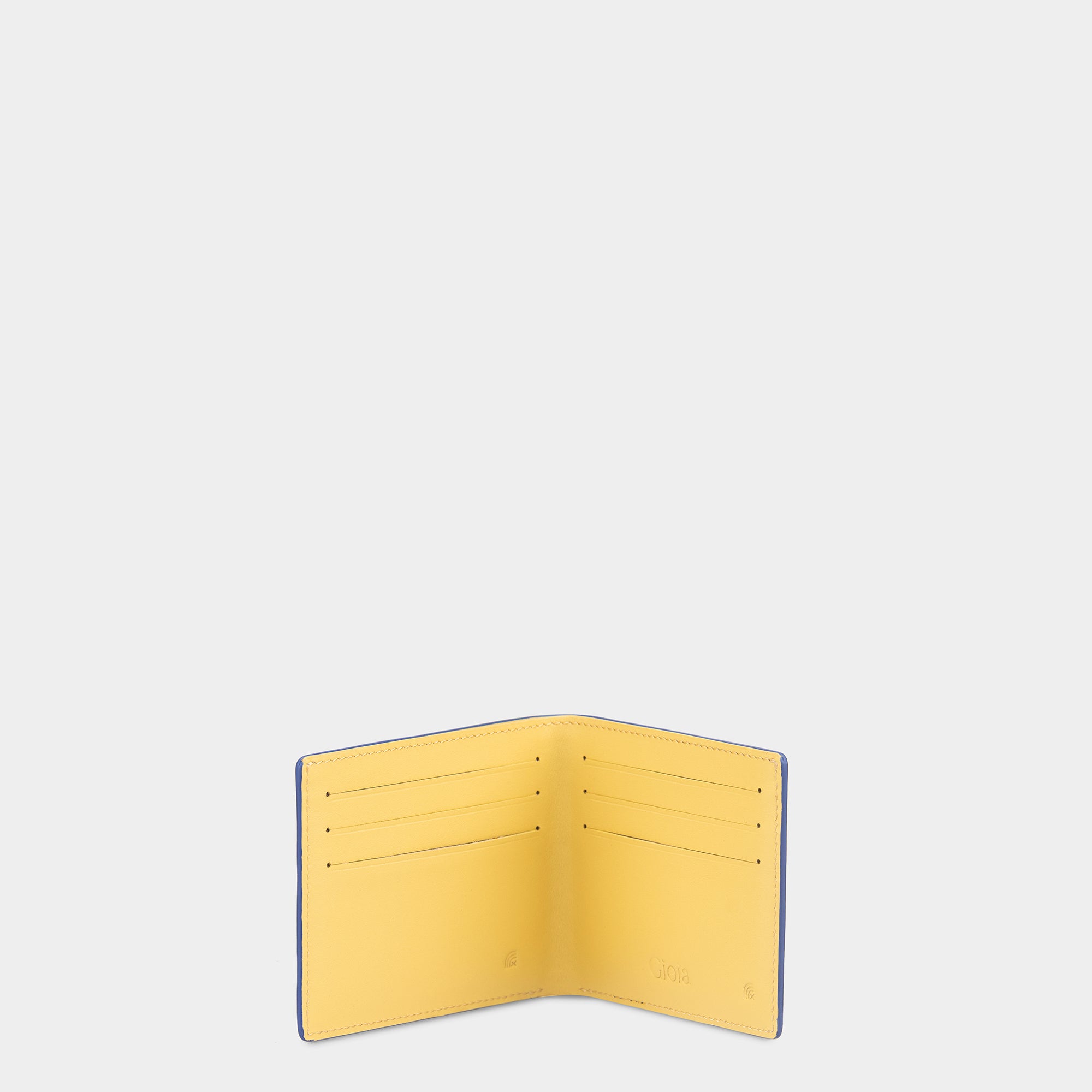 Multi-Color Mini Bifold Wallet 6cc#Color_Blue