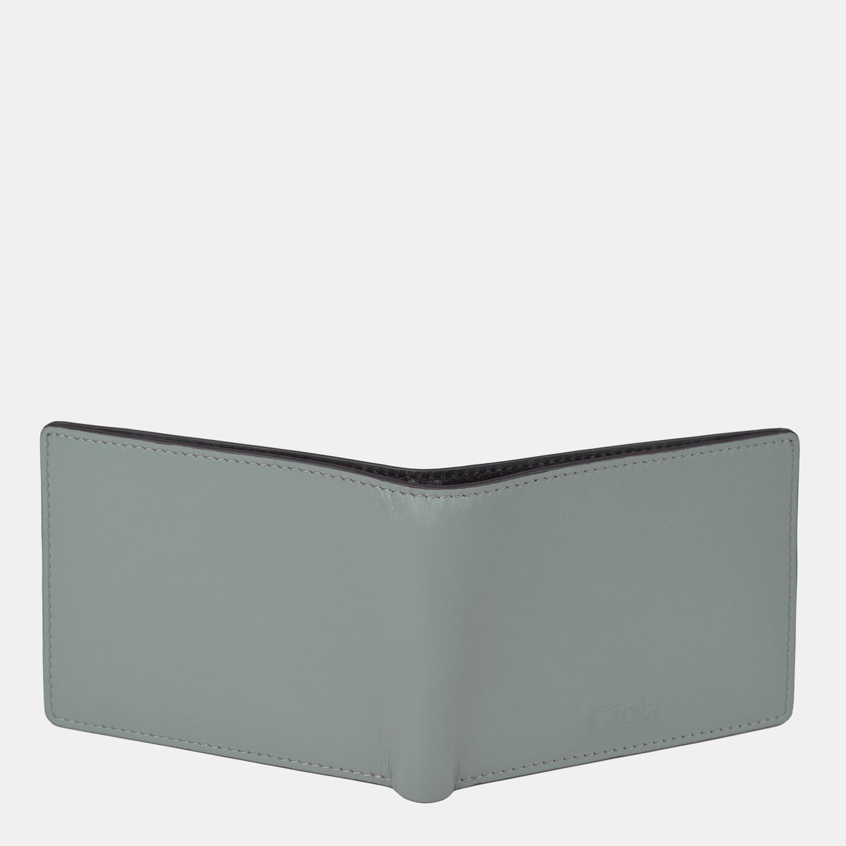 Multi-Color Mini Bifold  Wallet 6cc#Color_Grey-brown