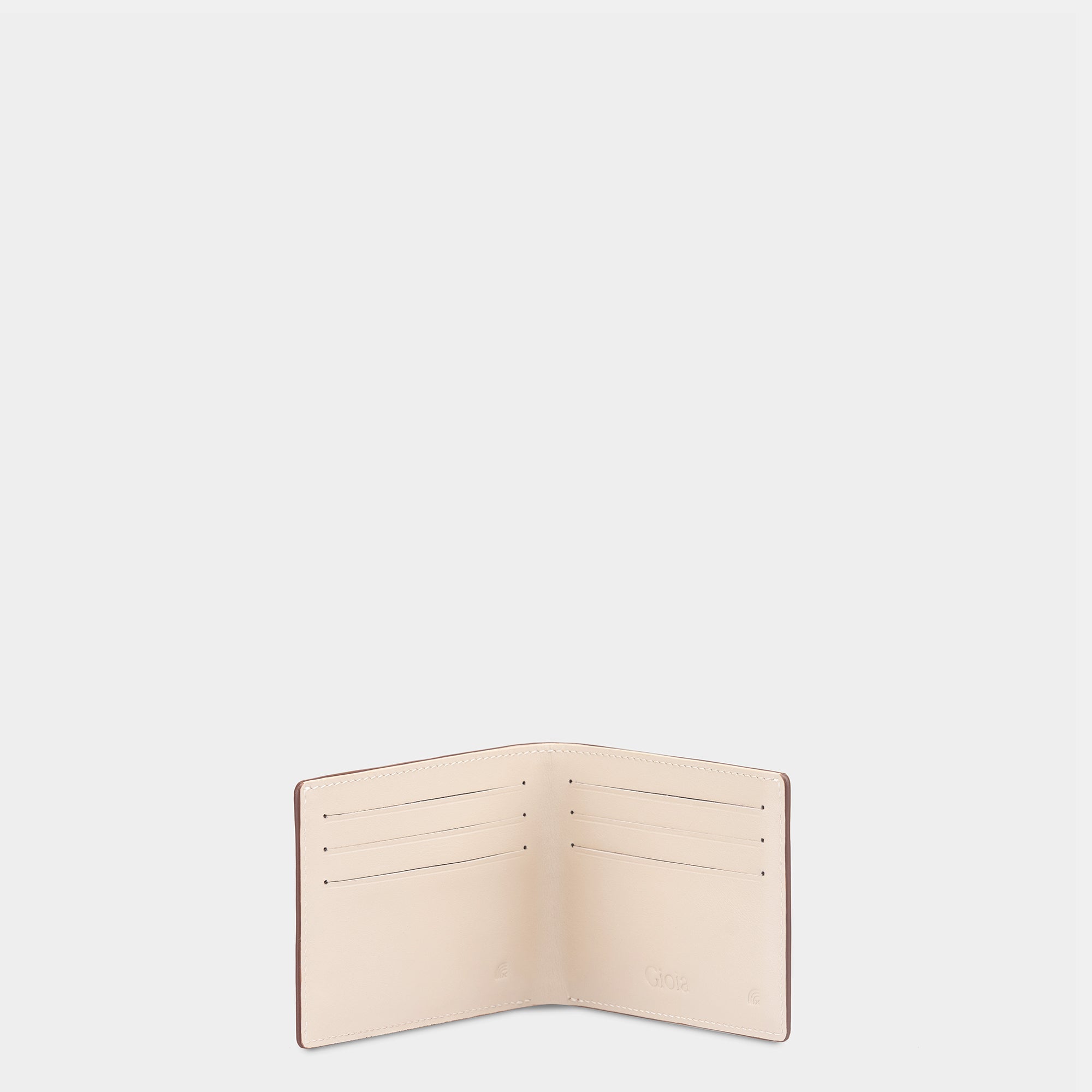 Multi-Color Mini Bifold Wallet 6cc#Color_Walnut