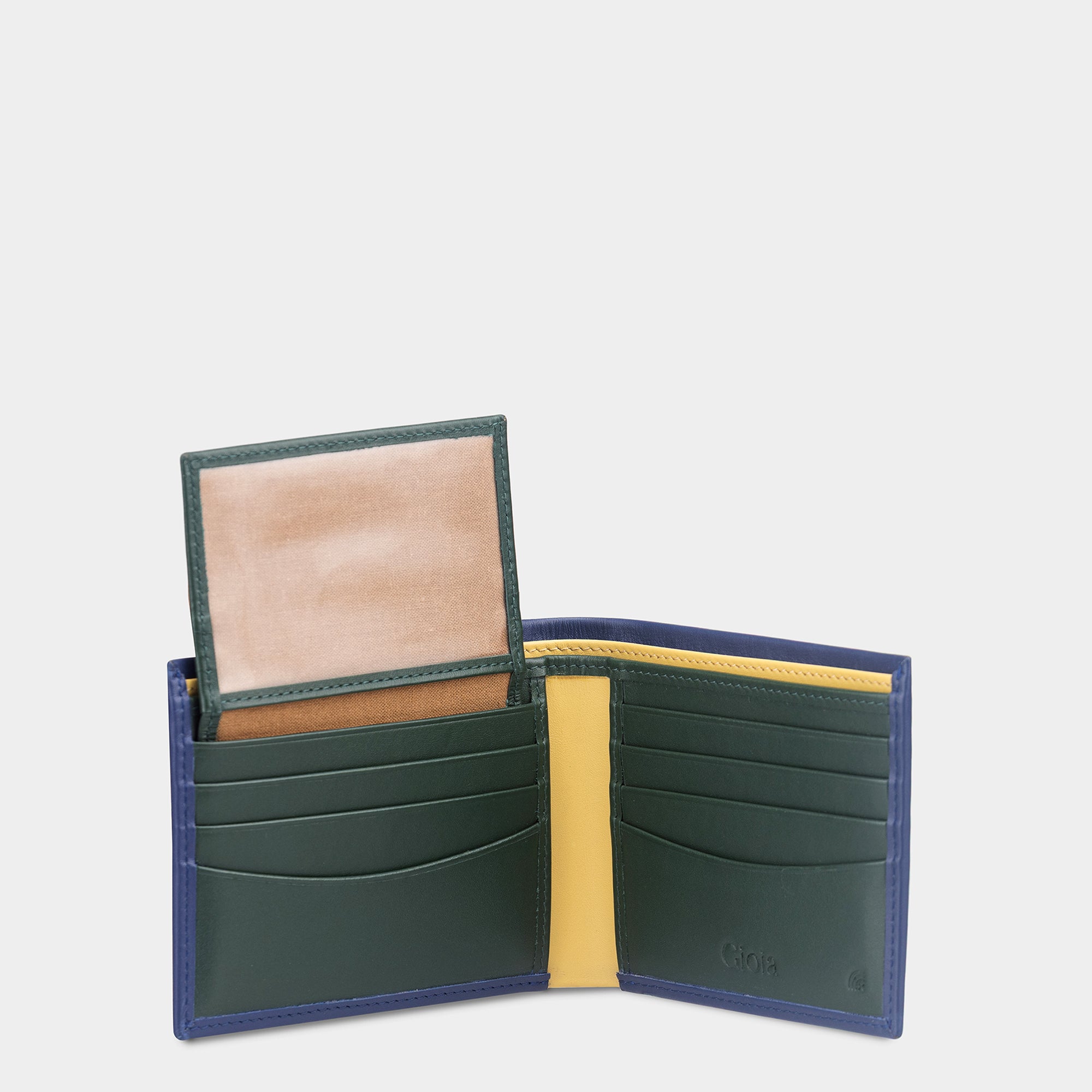 Multi-Color Bifold Wallet 10 cc with ID Insert#Color_Blue