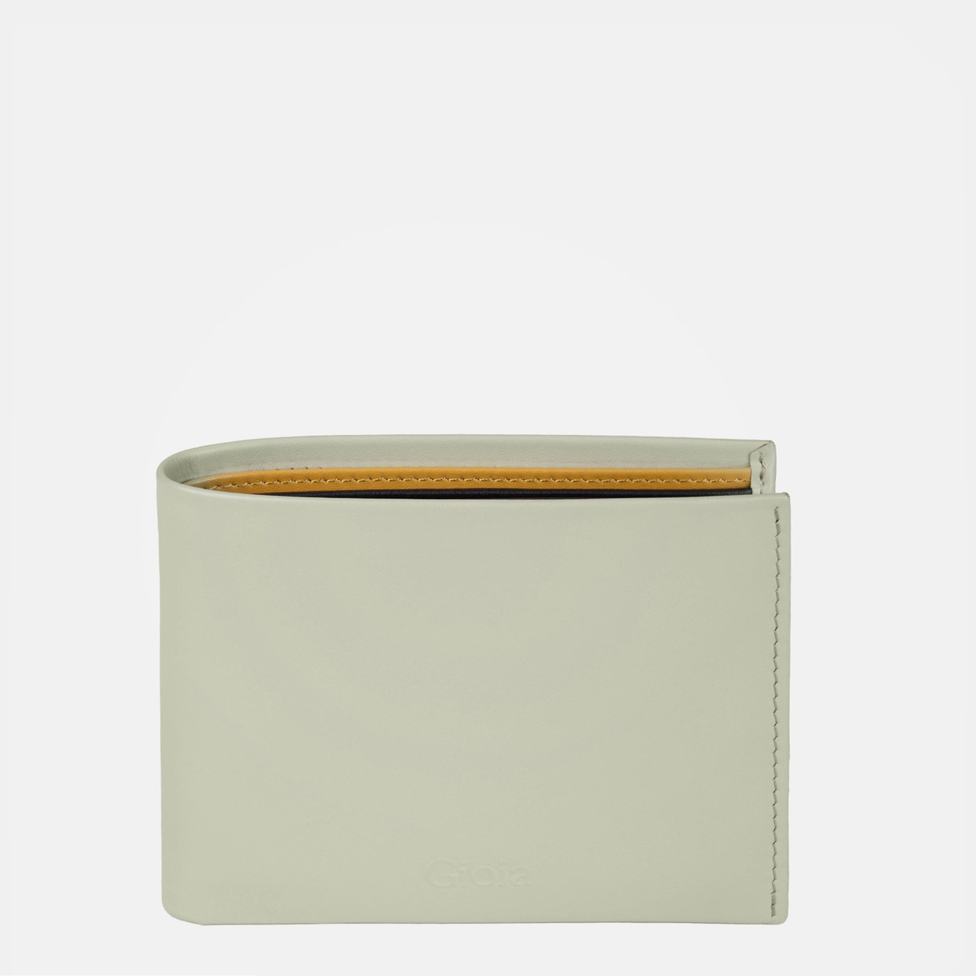 Multi-Color Bifold Wallet 10 cc with Coin Case and ID Insert#color_Cream-Brown-Yellow