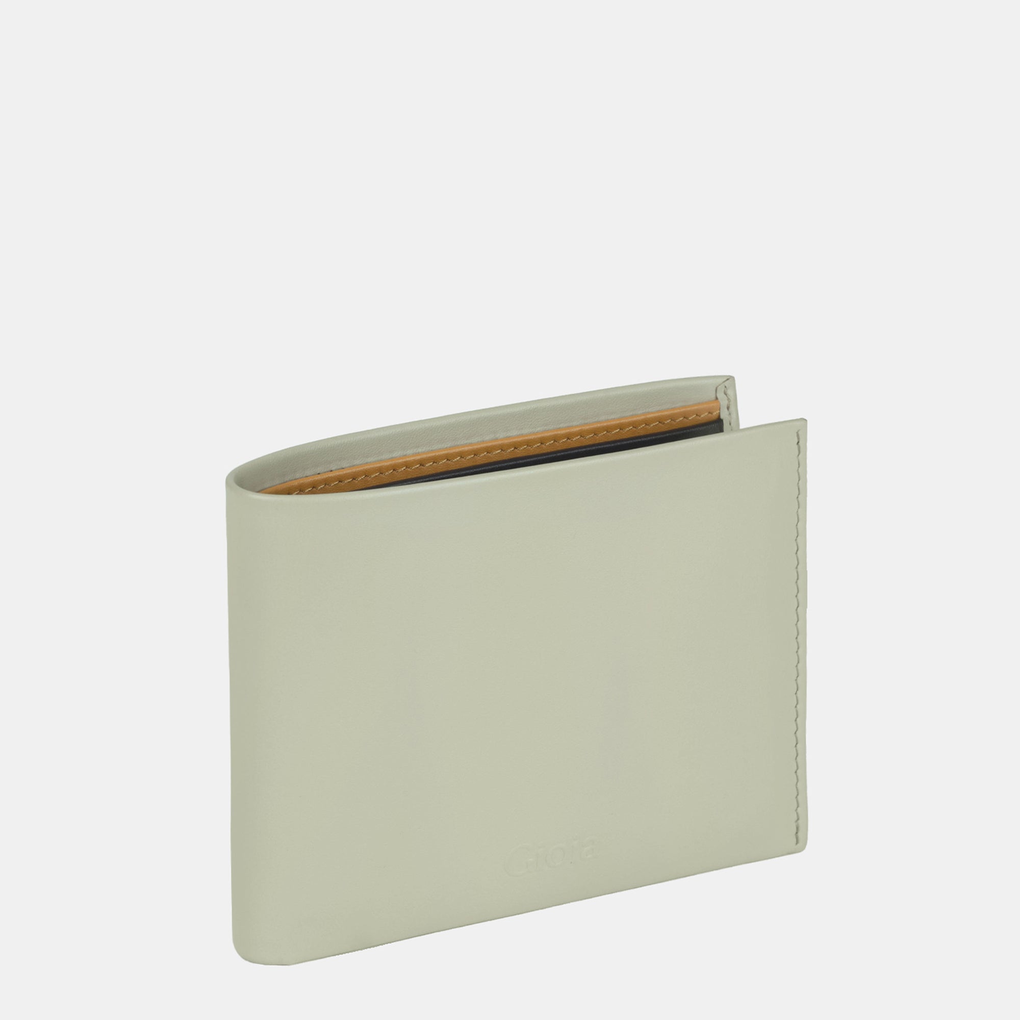 Multi-Color Bifold Wallet 10 cc with Coin Case and ID Insert#color_Cream-Brown-Yellow