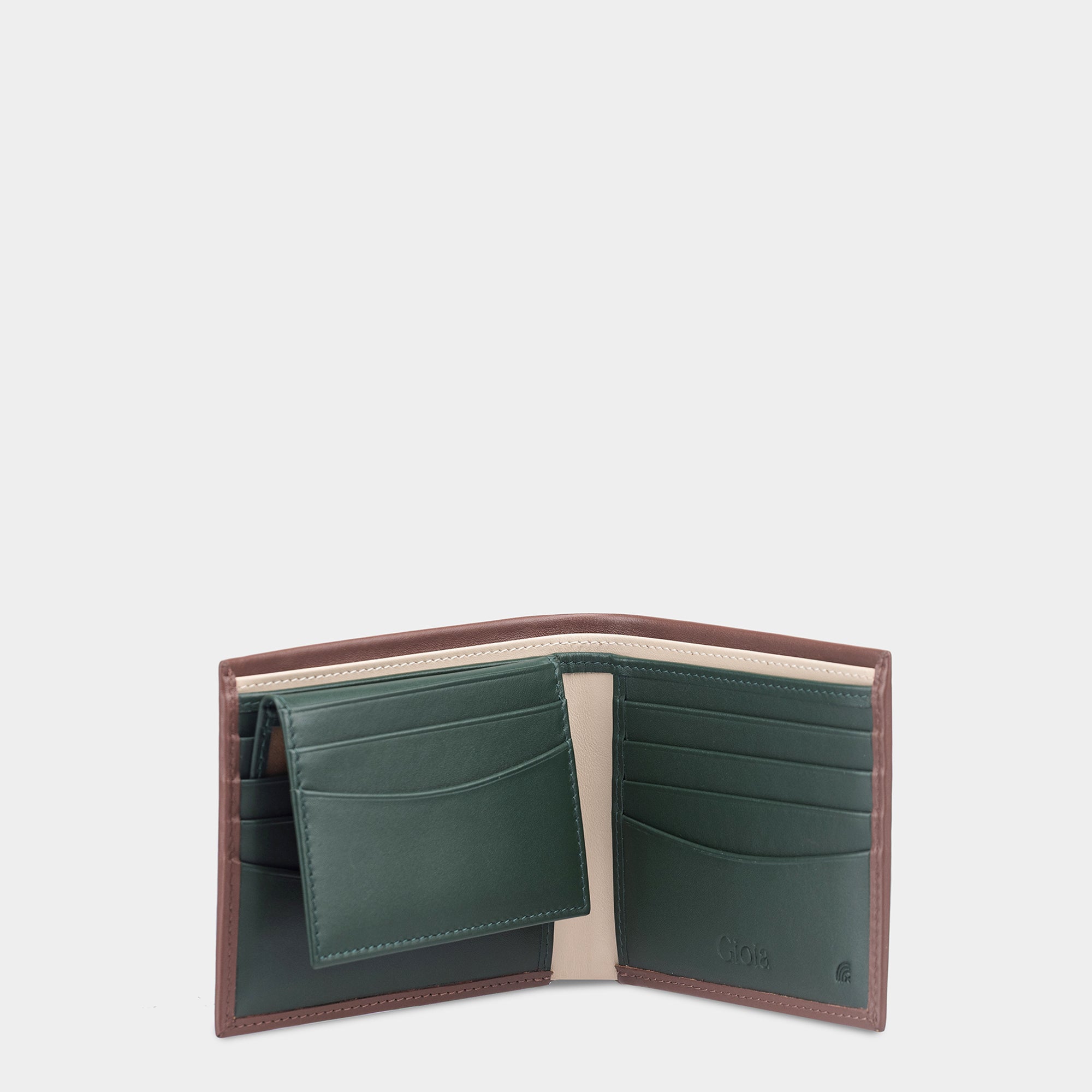 Multi-Color Bifold Wallet 10 cc with ID Insert#Color_Walnut