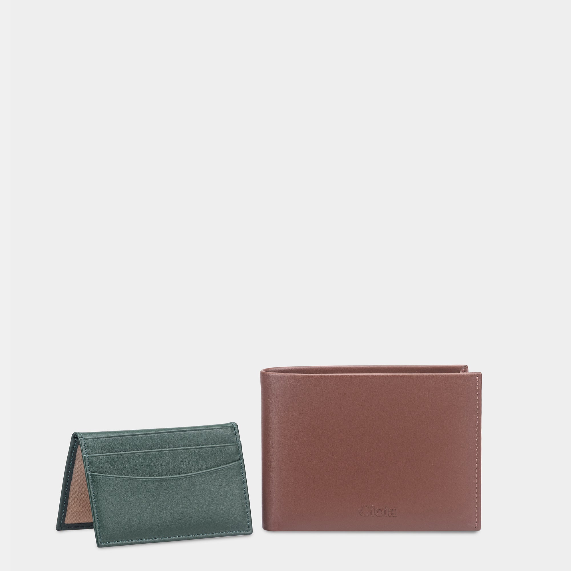 Multi-Color Bifold Wallet 10 cc with ID Insert#Color_Walnut