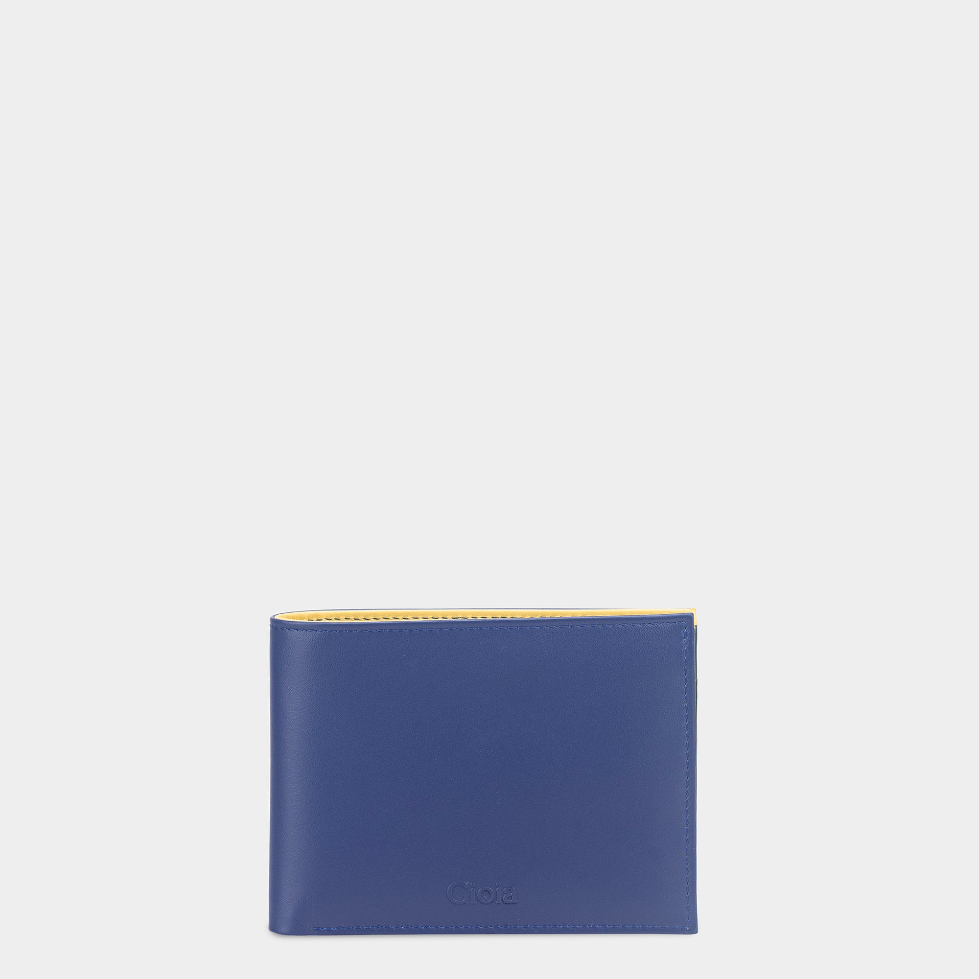 Multi-Color Bifold Wallet with Coin Case 3cc#Color_Blue