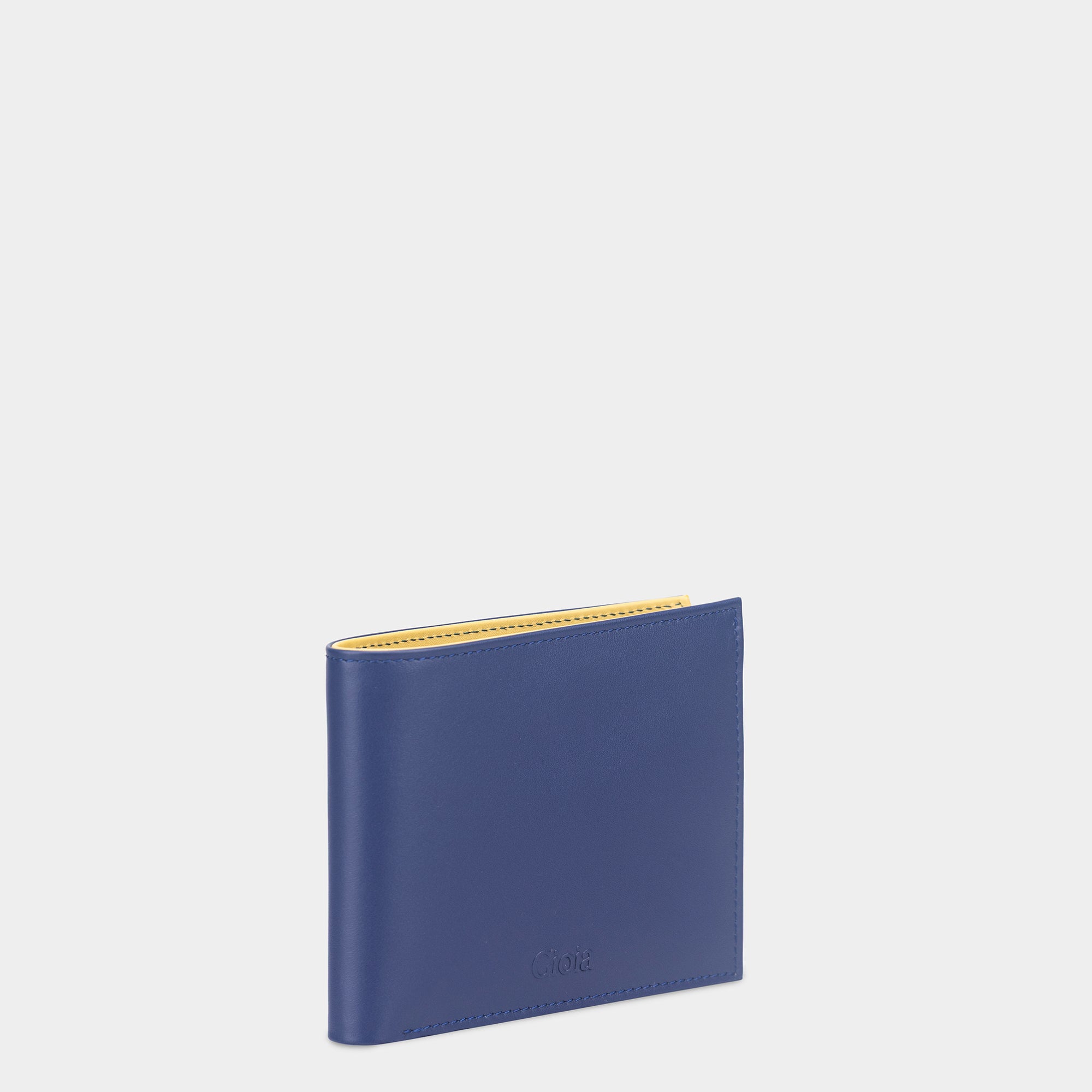 Multi-Color Bifold Wallet with Coin Case 3cc#Color_Blue