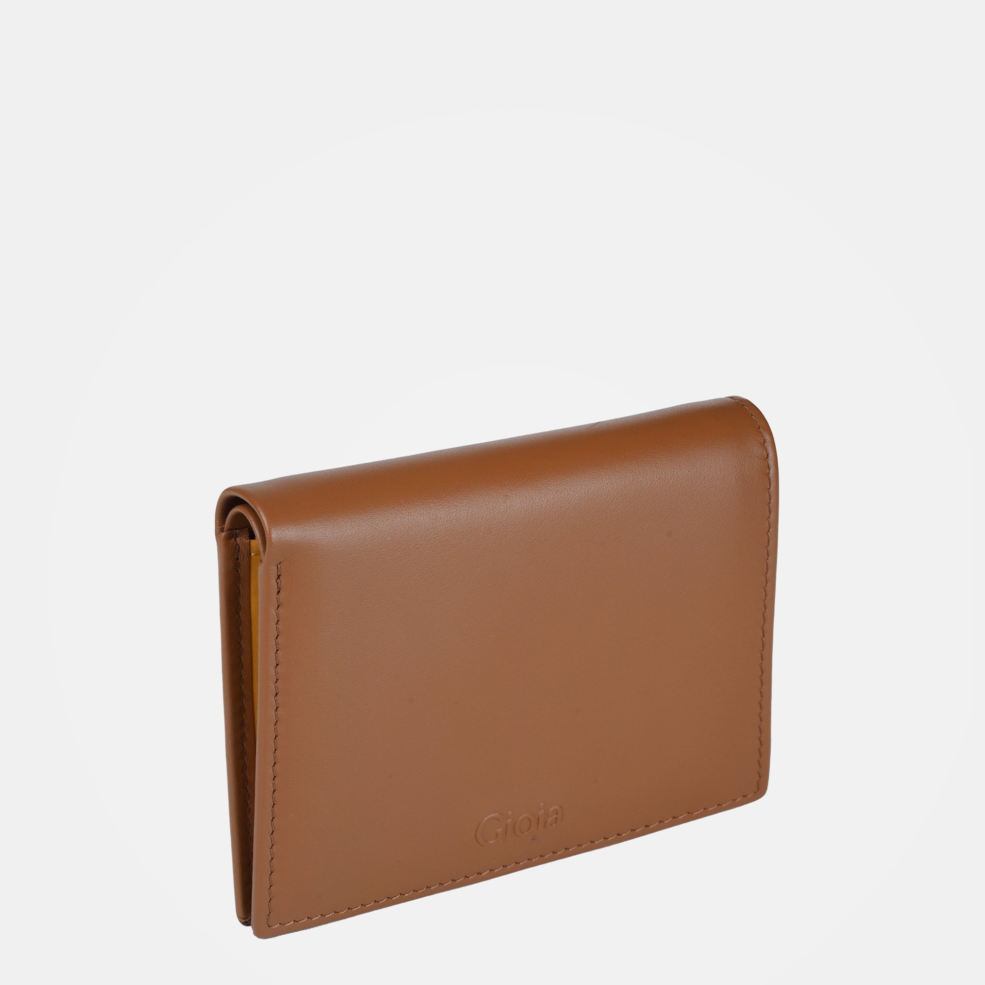 Multi-Color Mini Bifold Wallet with Coin Case 3cc#color_Tan-Yellow
