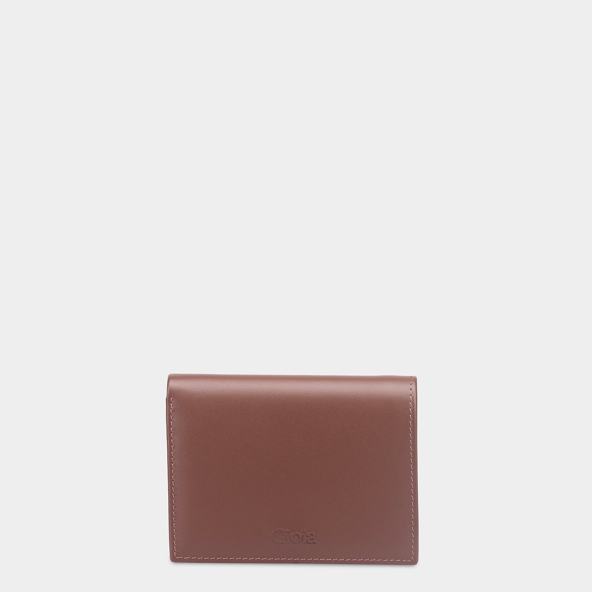 Multi-Color Mini Bifold Wallet with Coin Case 4cc#Color_Walnut 