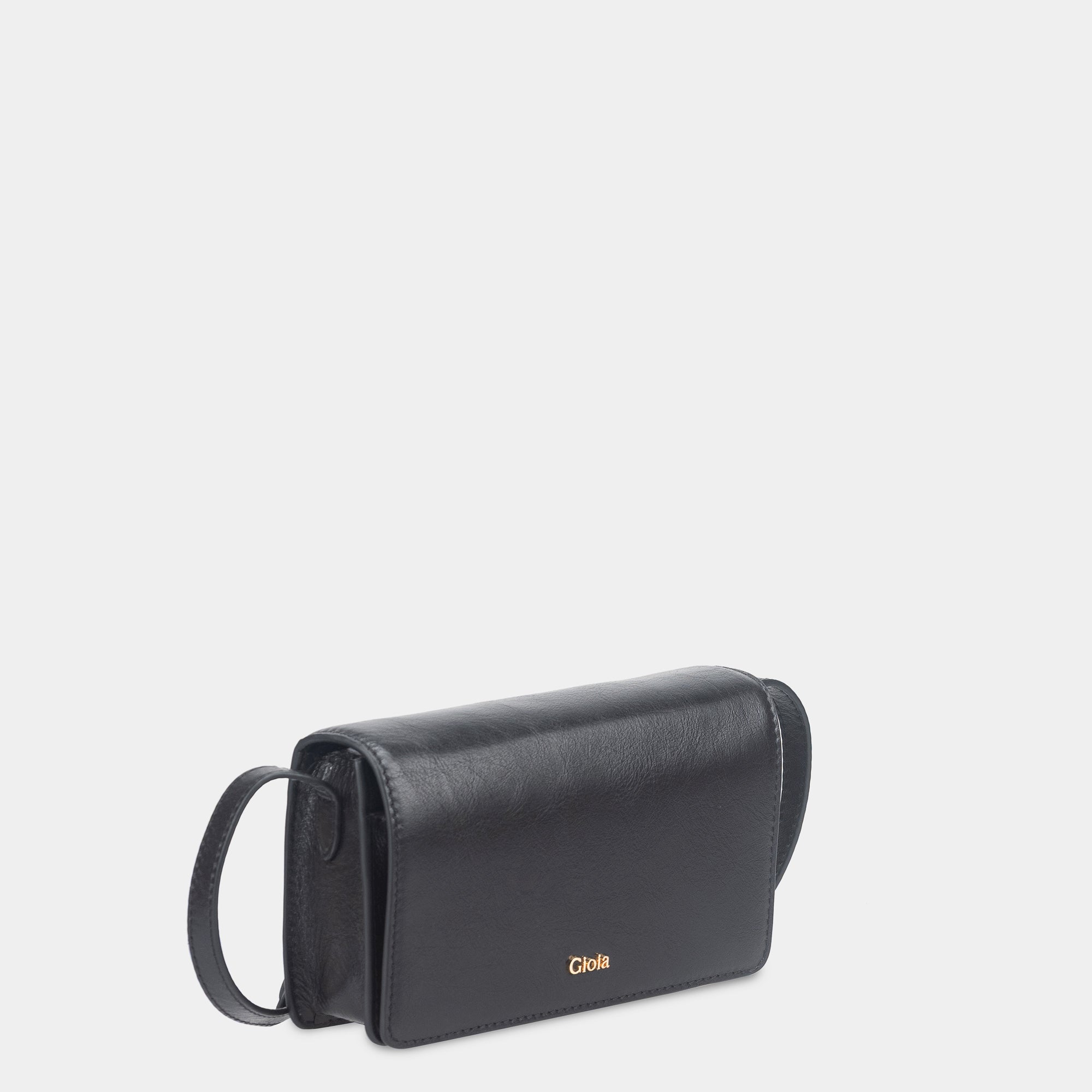 The Noir Edit Mini Flapover Crossbody