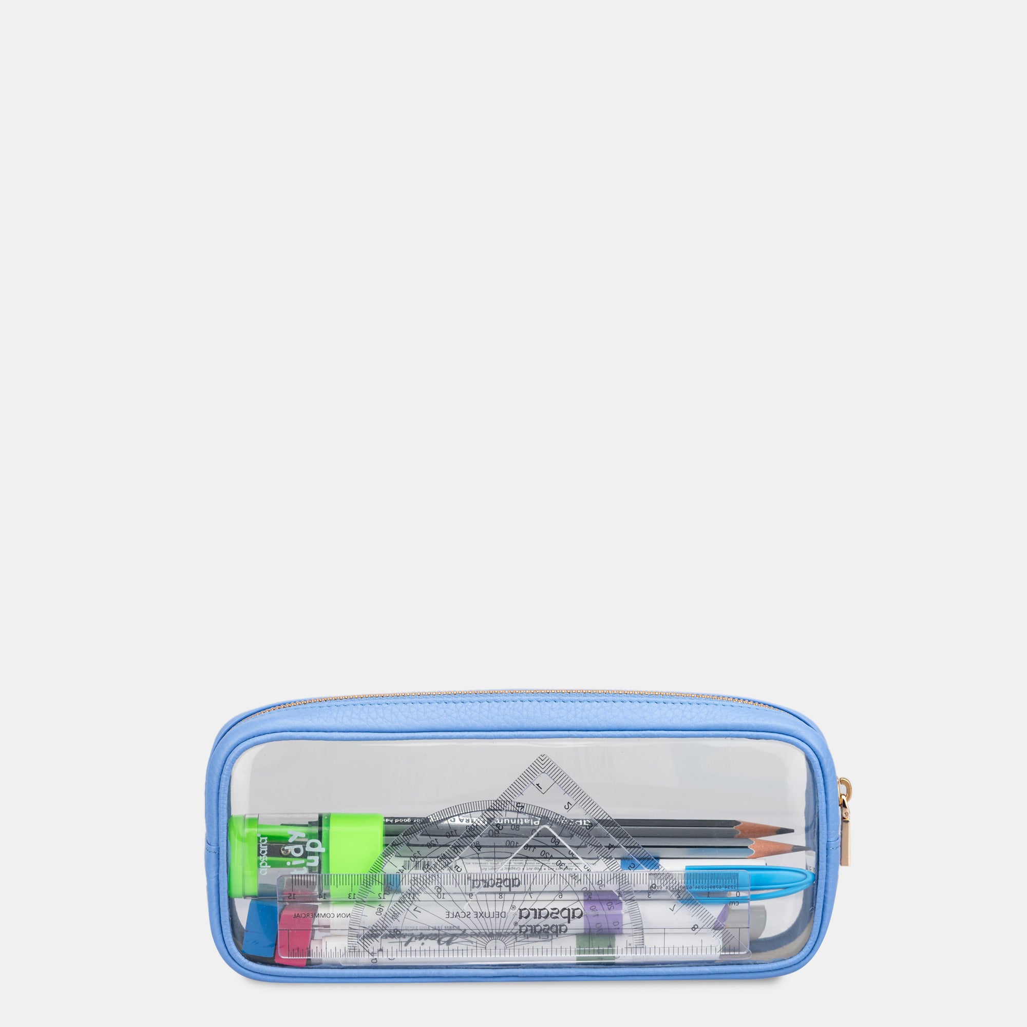 Pencil Pouch Clear#Color_Sky Blue